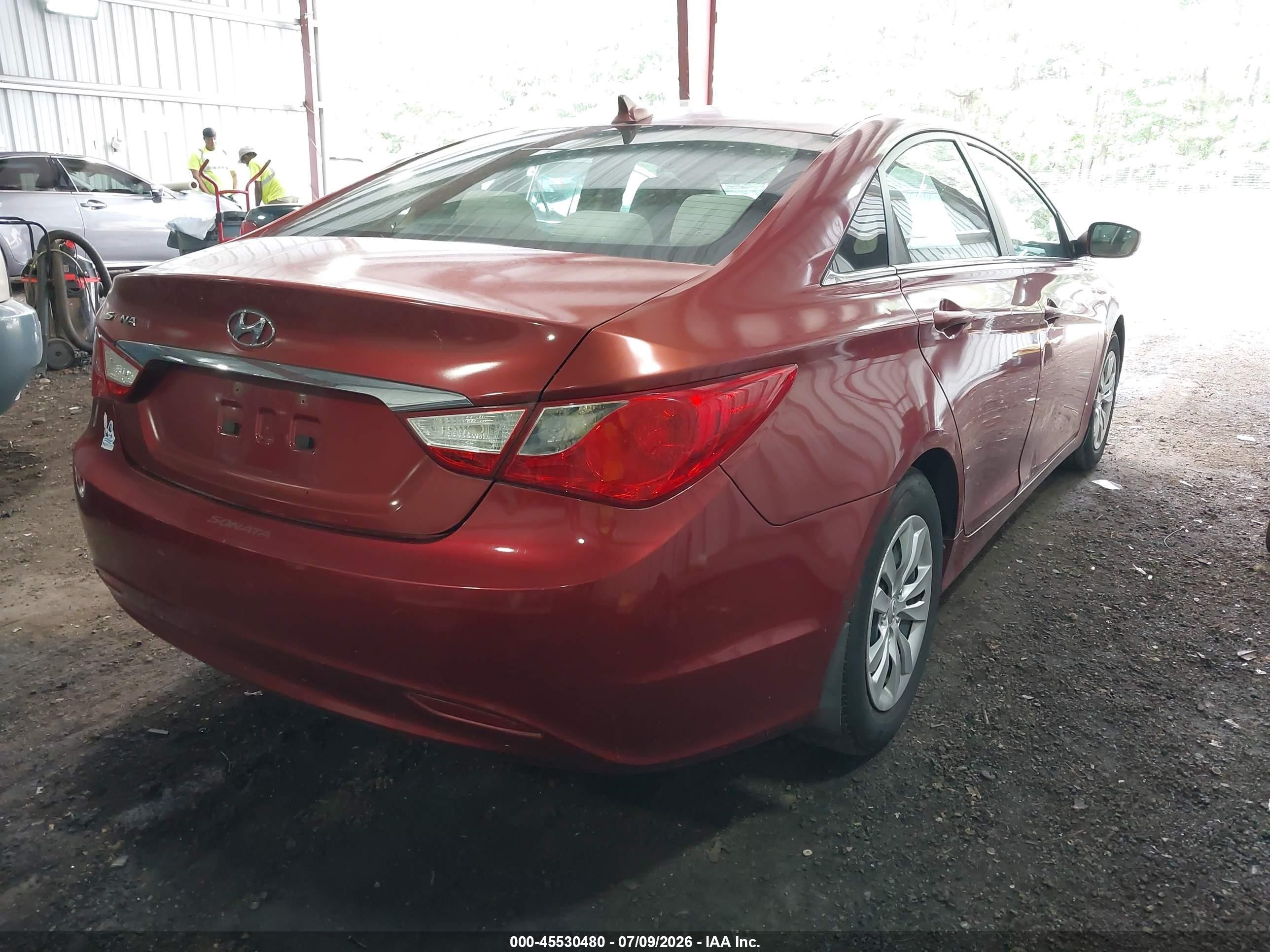 2011 Hyundai Sonata Gls Red vin: 5NPEB4AC9BH244512