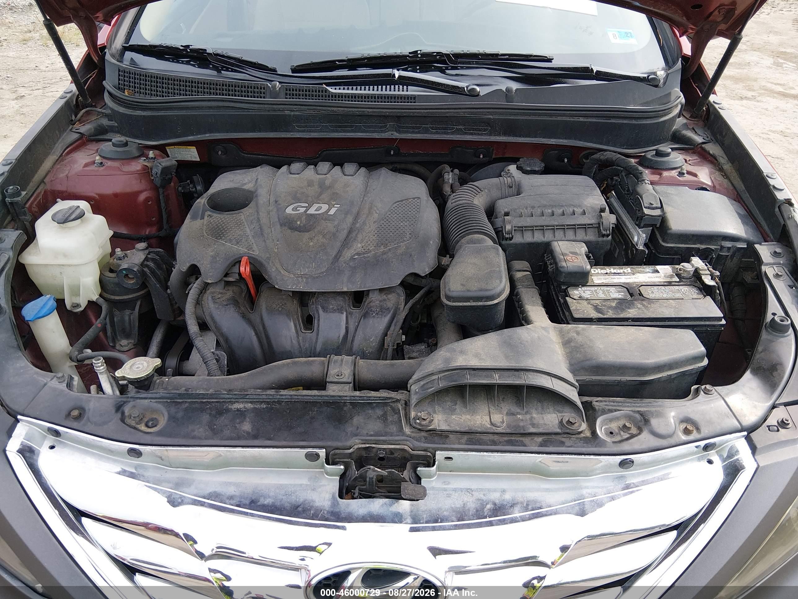 2011 Hyundai Sonata Gls Red vin: 5NPEB4AC9BH244512