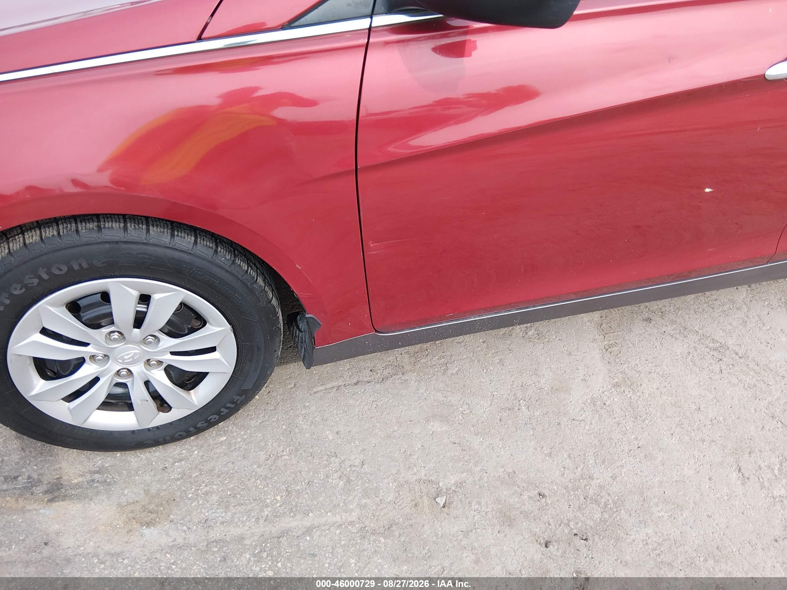 2011 Hyundai Sonata Gls Red vin: 5NPEB4AC9BH244512