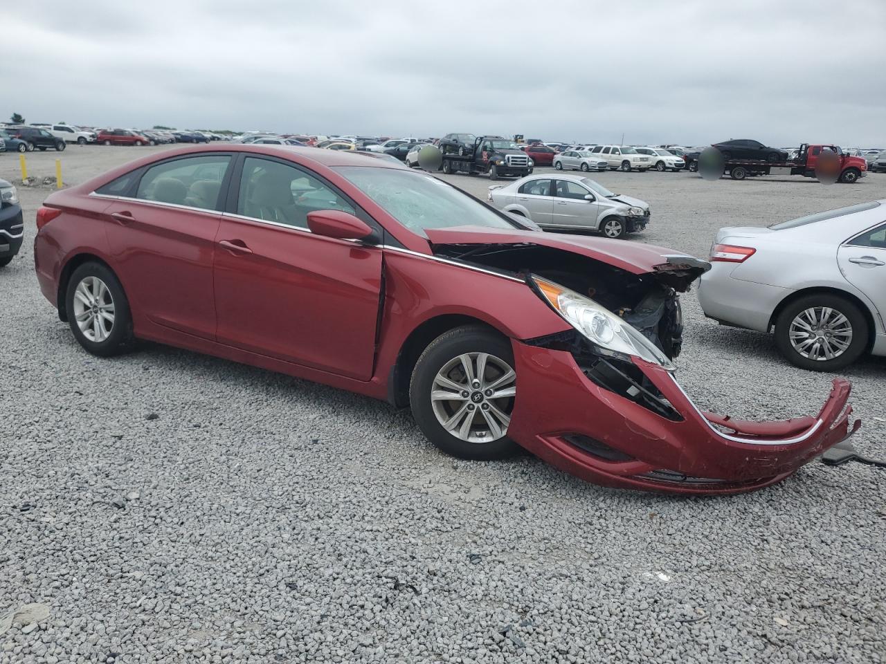 2011 Hyundai Sonata Gls Бордовый vin: 5NPEB4AC9BH247118