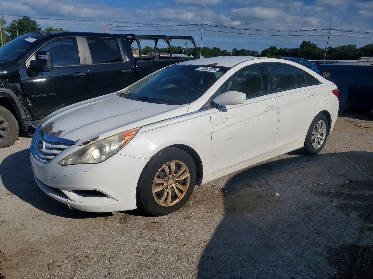 2011 Hyundai Sonata Gls White vin: 5NPEB4AC9BH253002