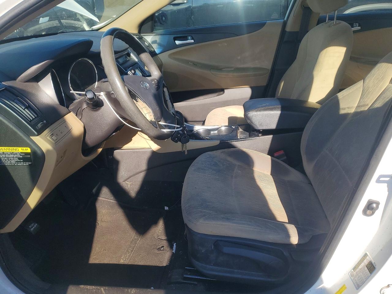 2011 Hyundai Sonata Gls White vin: 5NPEB4AC9BH253002