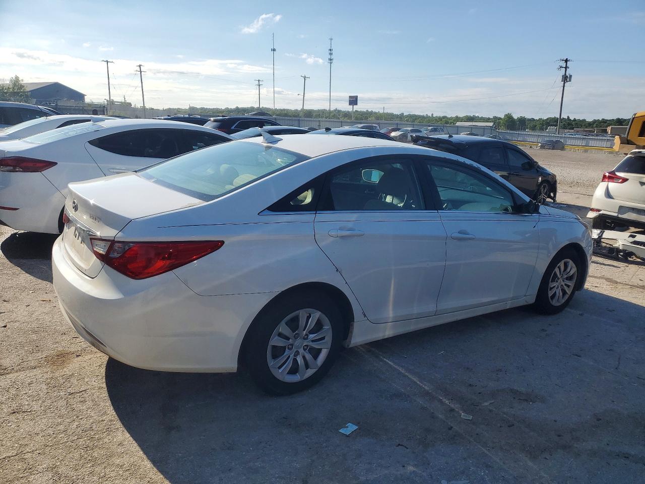 2011 Hyundai Sonata Gls White vin: 5NPEB4AC9BH253002