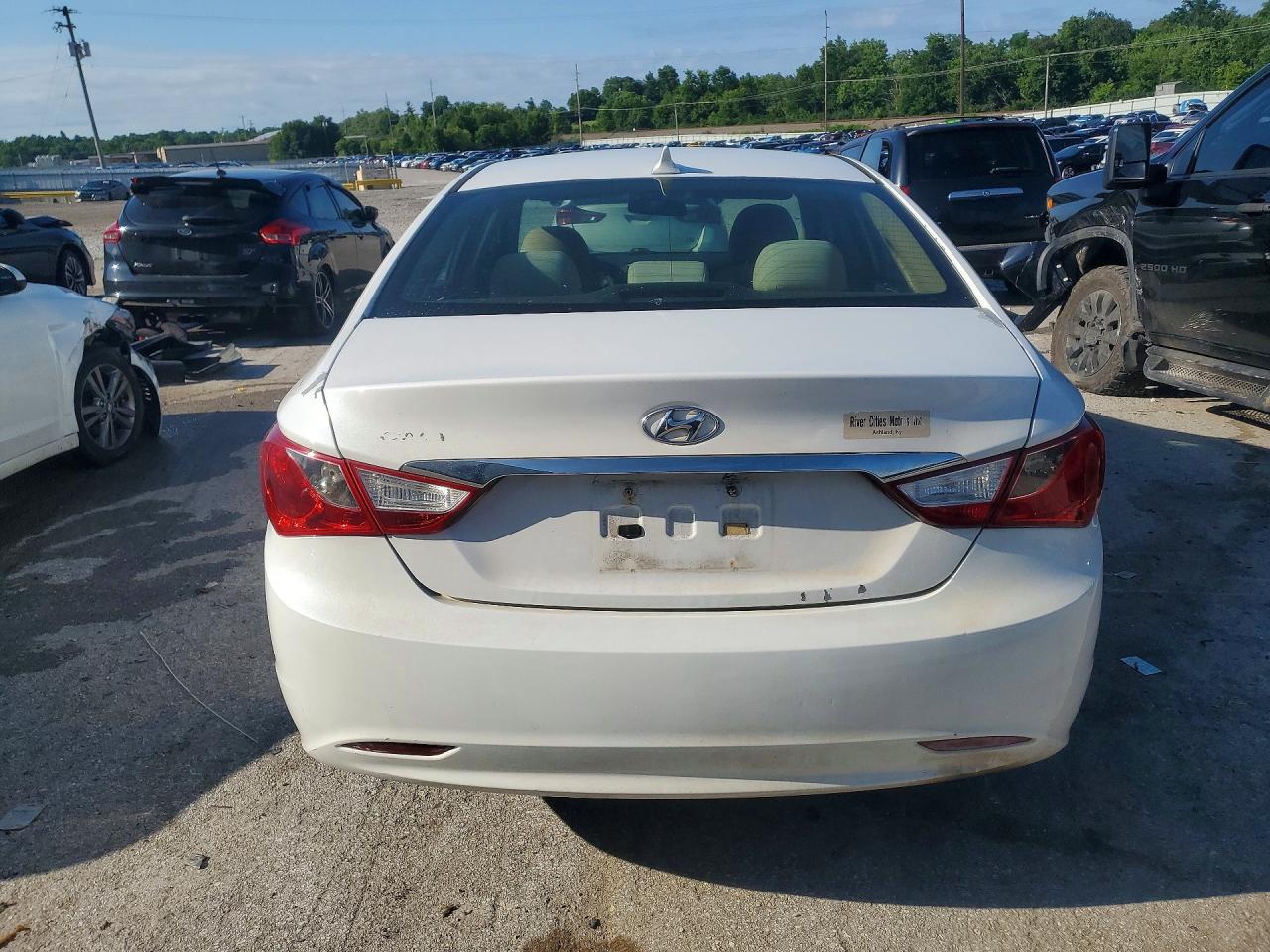 2011 Hyundai Sonata Gls White vin: 5NPEB4AC9BH253002