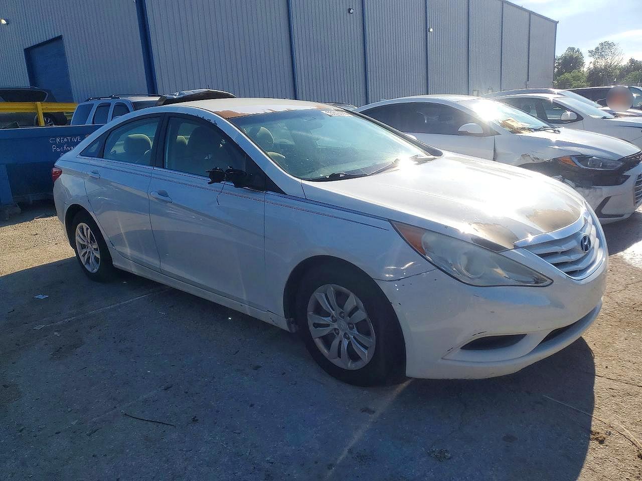 2011 Hyundai Sonata Gls White vin: 5NPEB4AC9BH253002