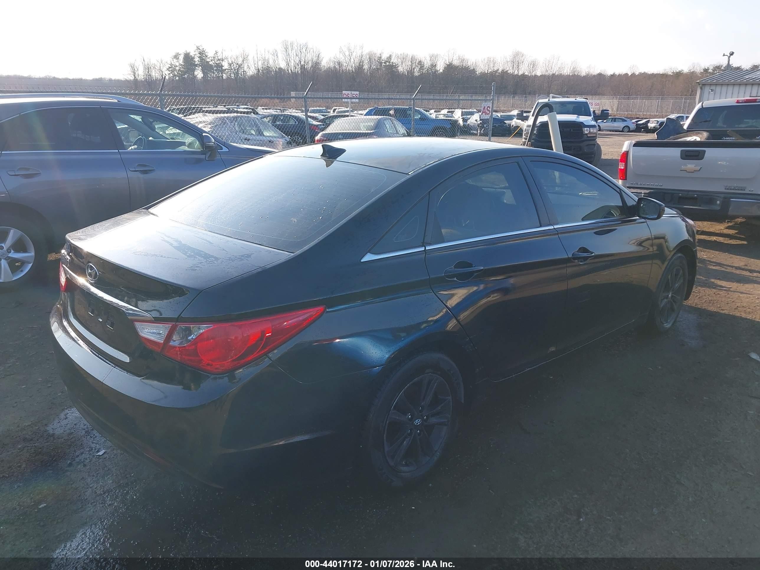 2012 Hyundai Sonata Gls Black vin: 5NPEB4AC9CH312101