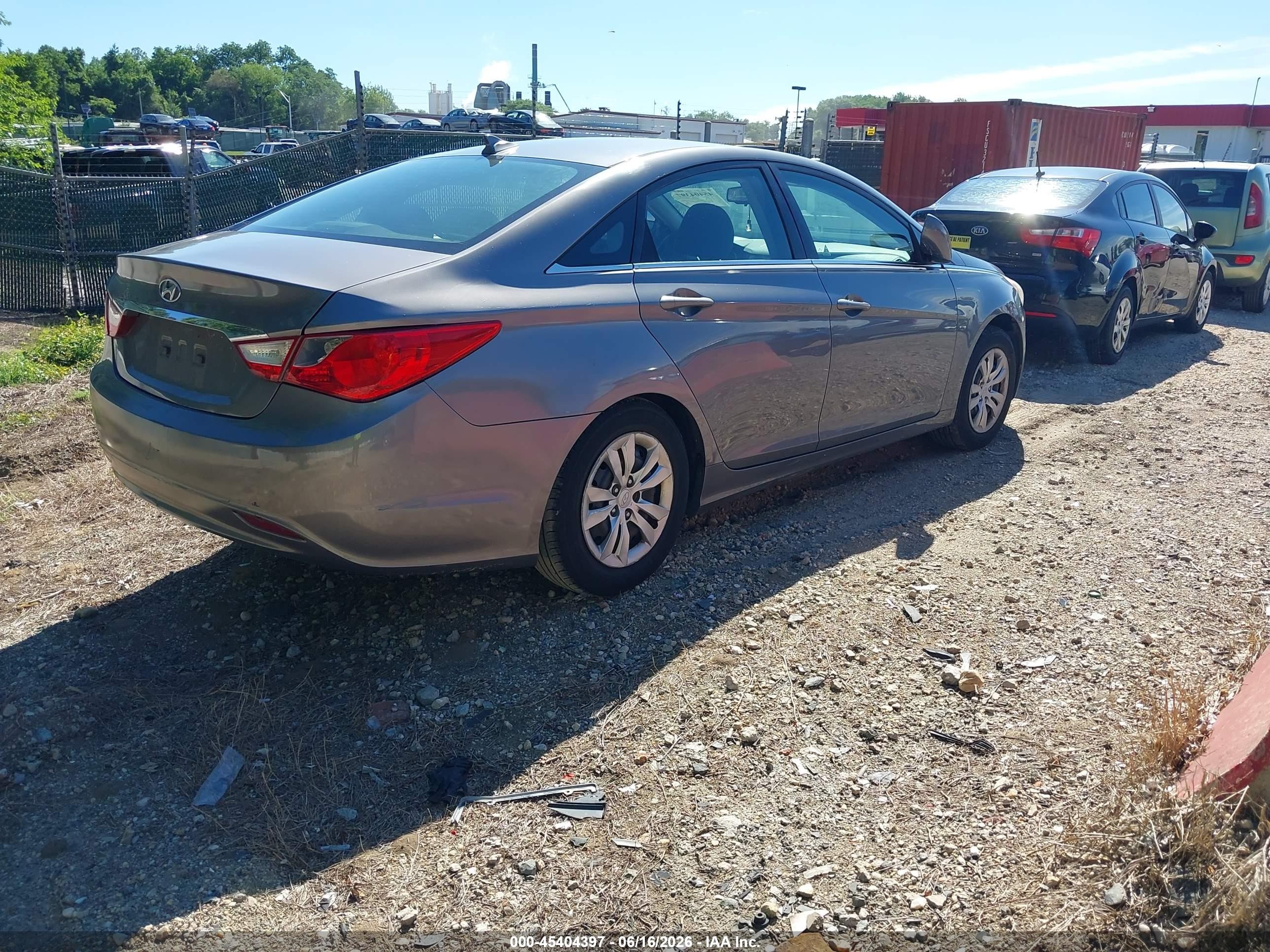 2012 Hyundai Sonata Gls Gray vin: 5NPEB4AC9CH314933