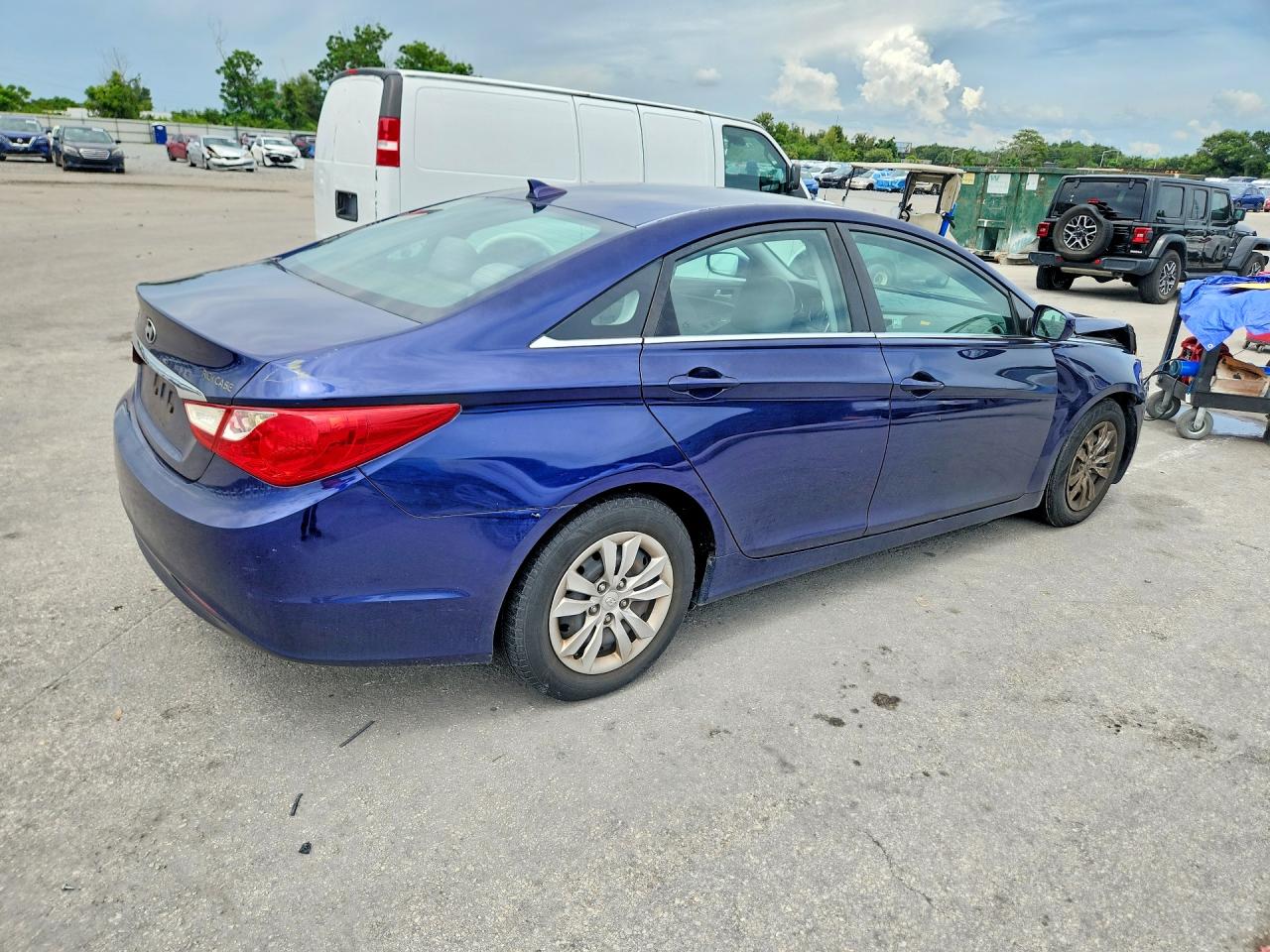 2012 Hyundai Sonata Gls Синий vin: 5NPEB4AC9CH318268