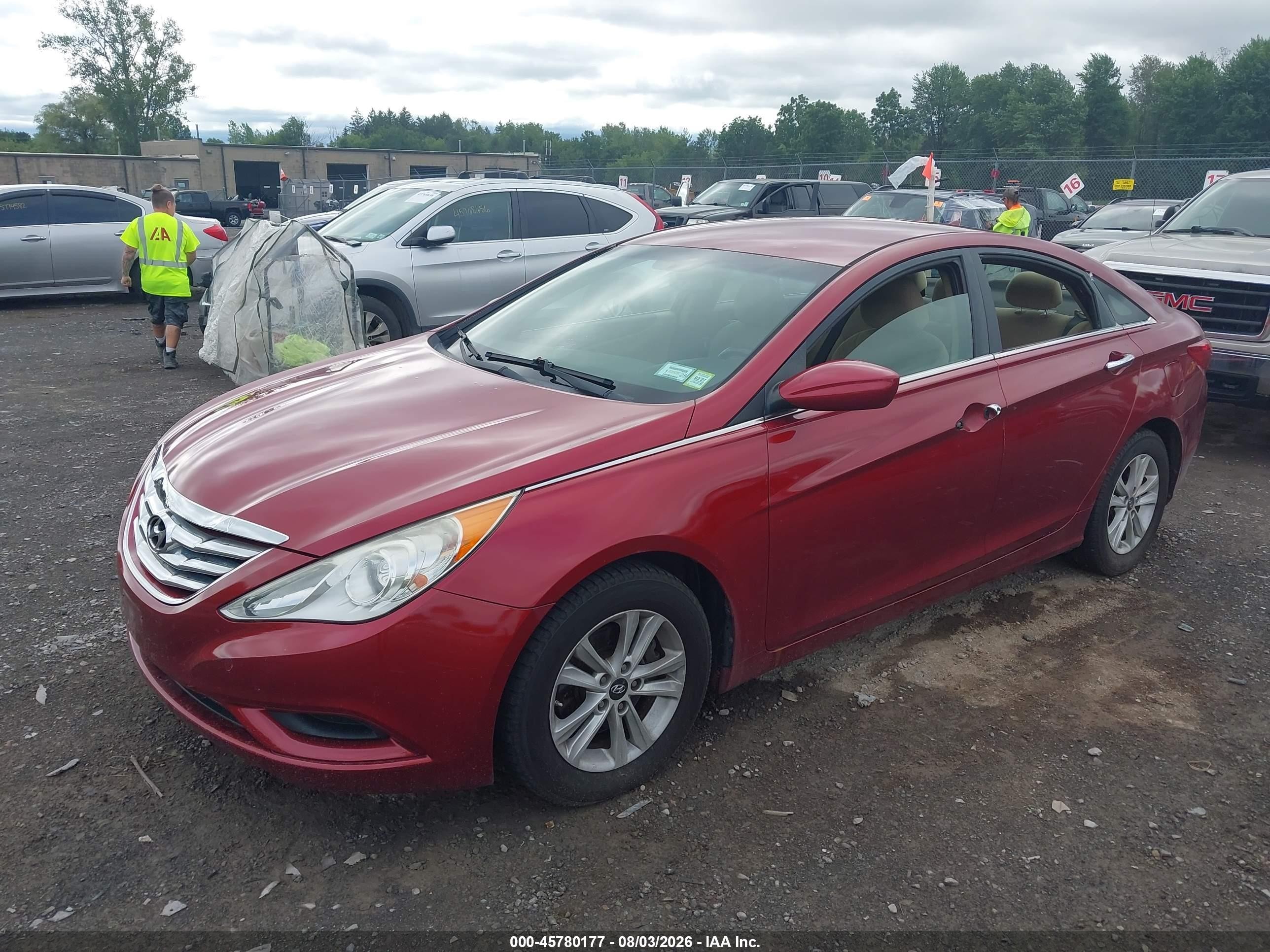 2012 Hyundai Sonata Gls Red vin: 5NPEB4AC9CH323549