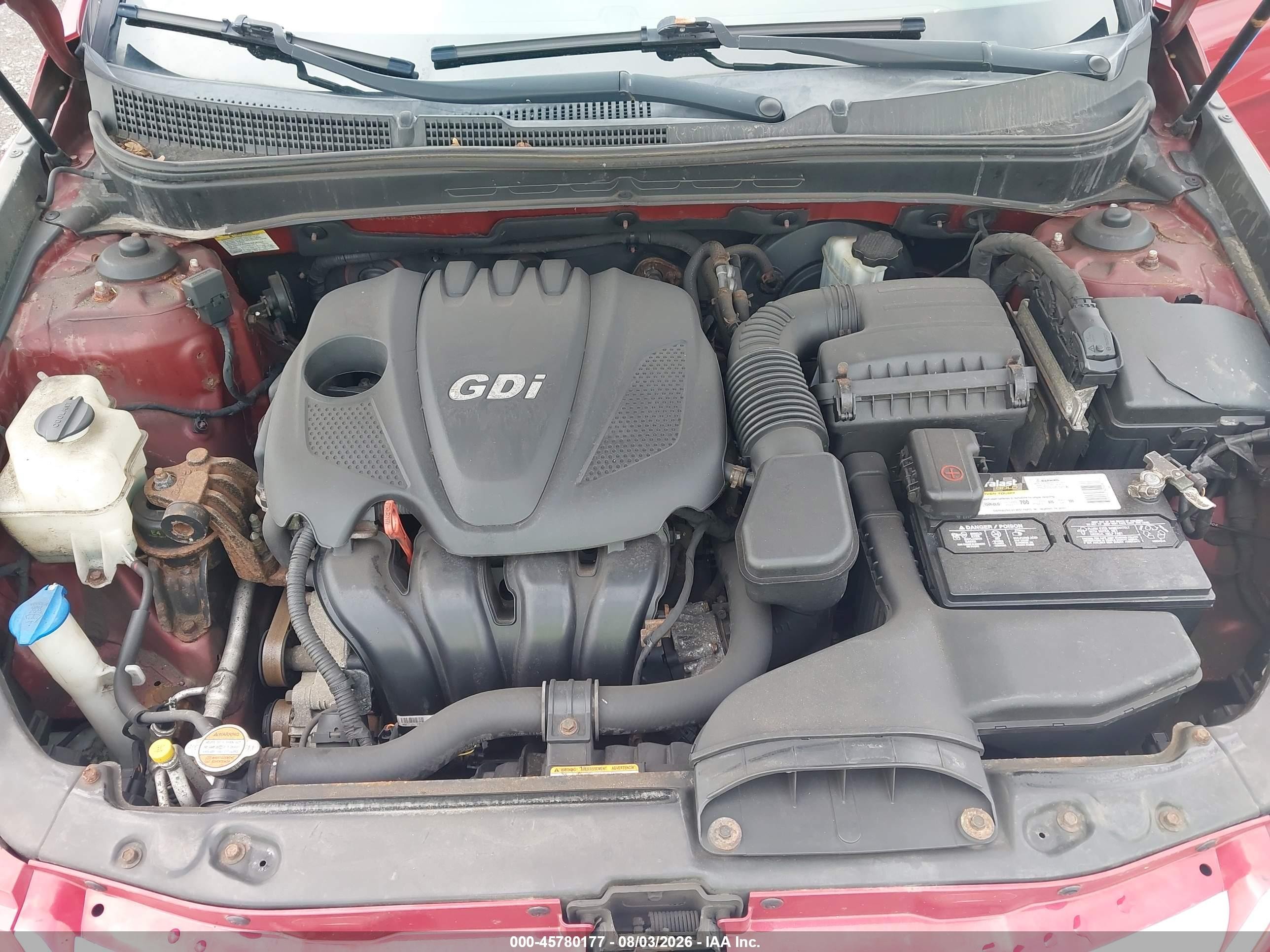 2012 Hyundai Sonata Gls Red vin: 5NPEB4AC9CH323549