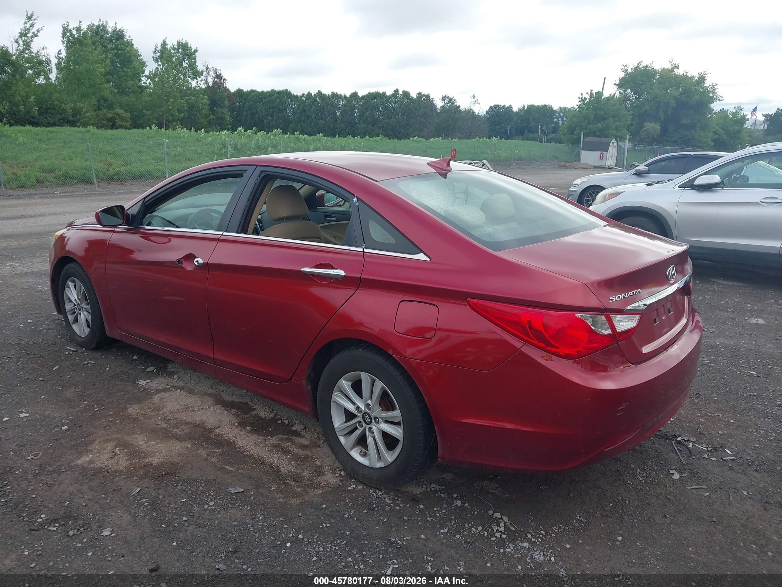 2012 Hyundai Sonata Gls Red vin: 5NPEB4AC9CH323549