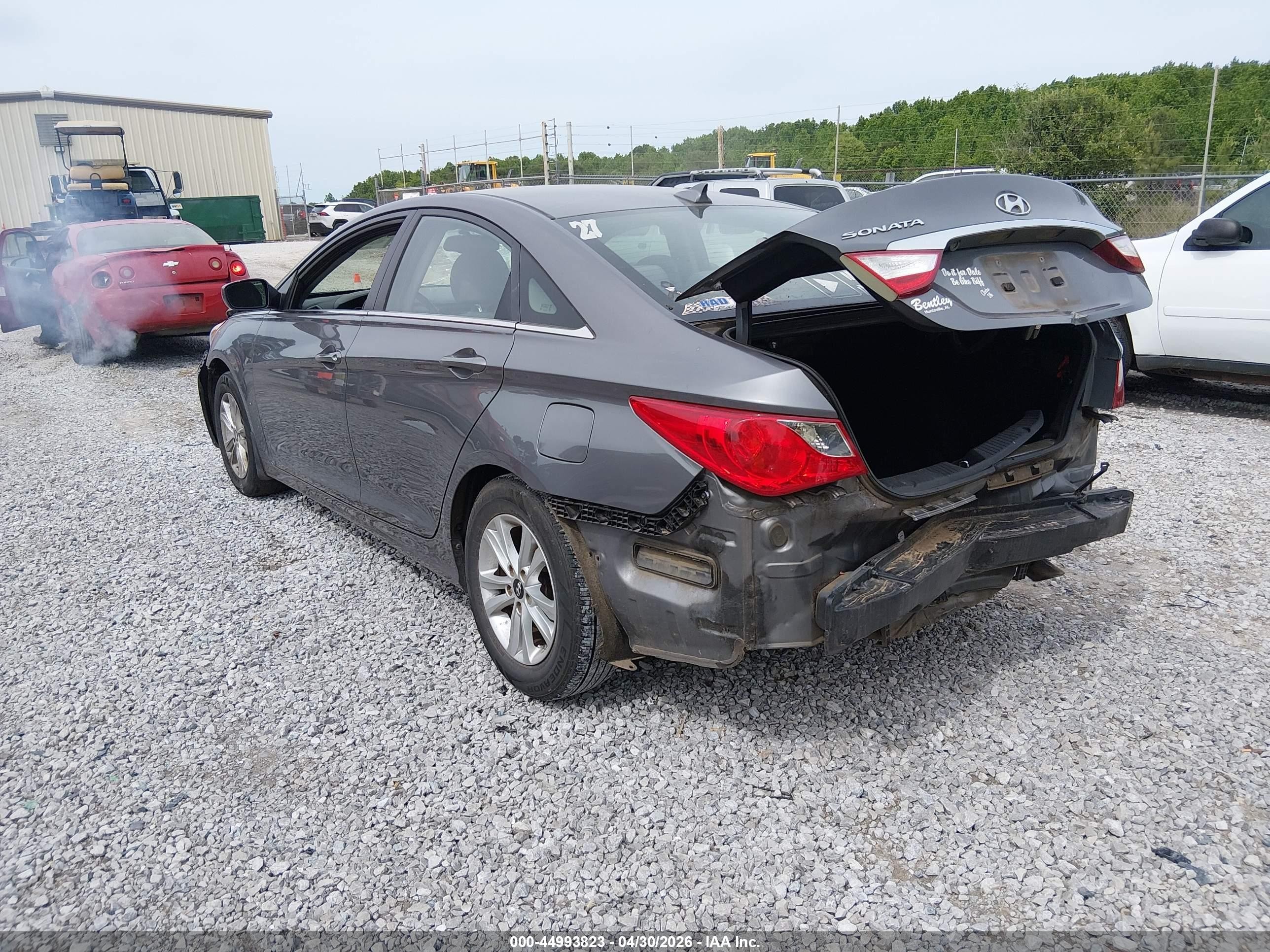2012 Hyundai Sonata Gls Gray vin: 5NPEB4AC9CH373917