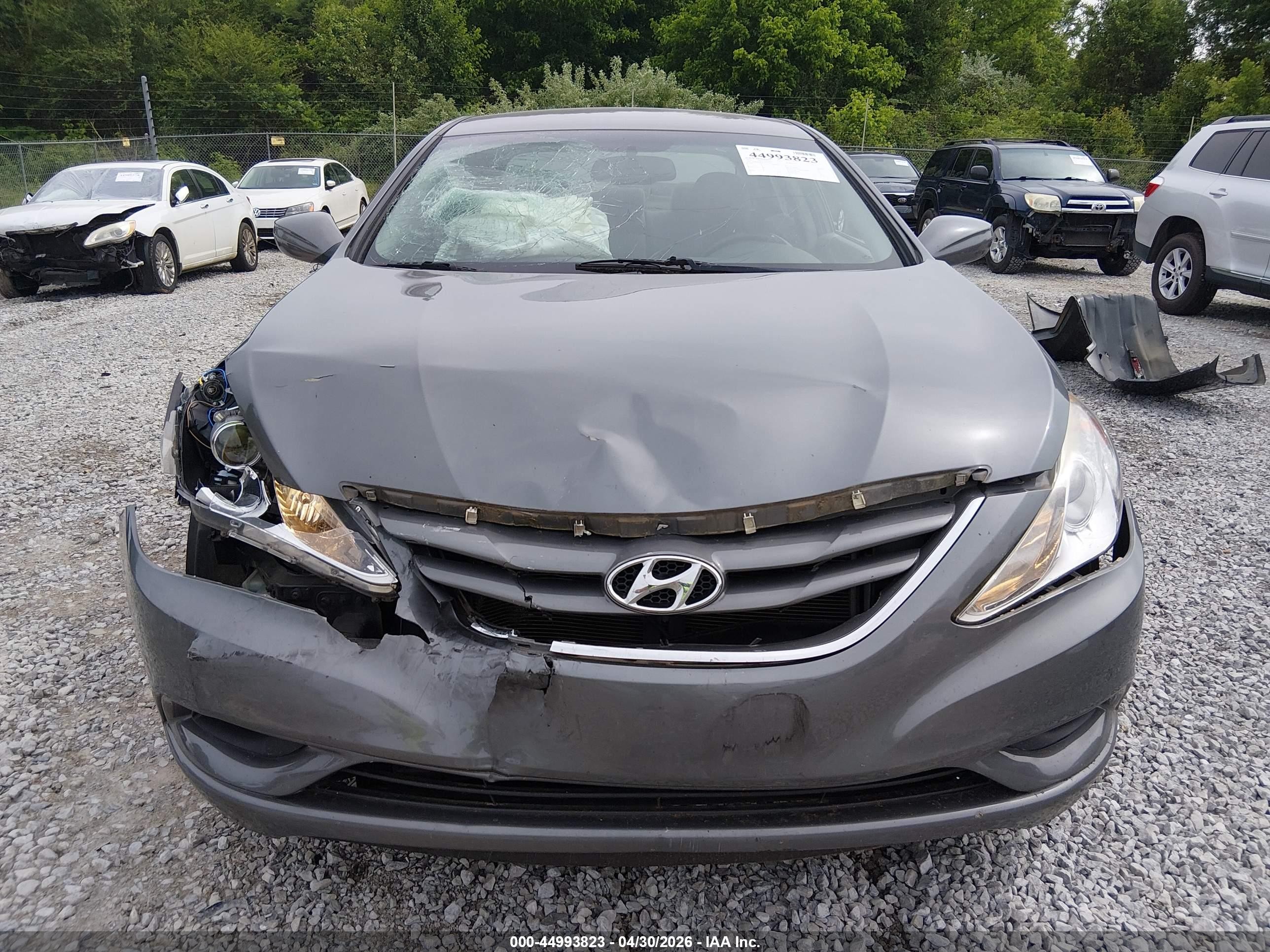 2012 Hyundai Sonata Gls Gray vin: 5NPEB4AC9CH373917