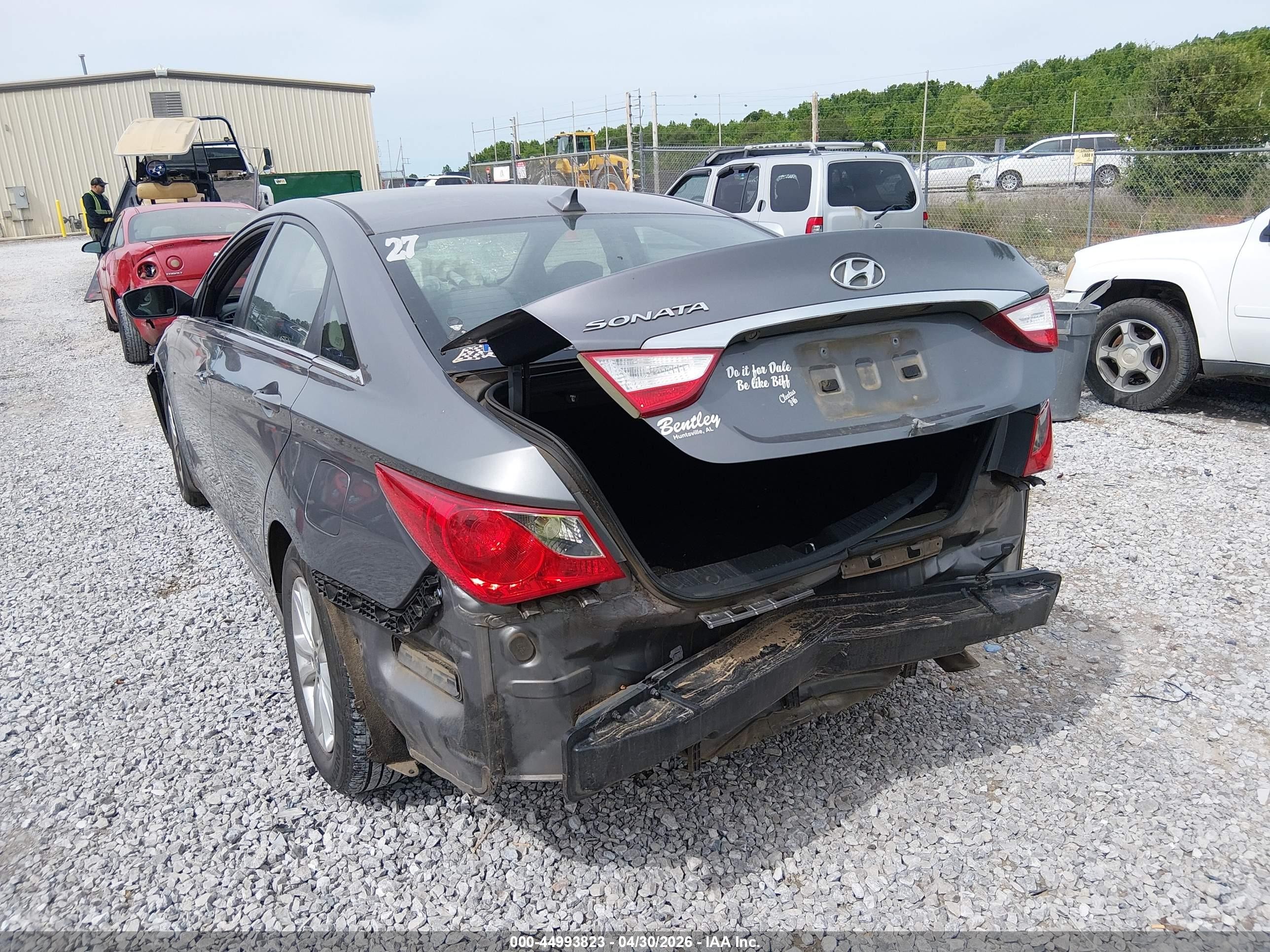 2012 Hyundai Sonata Gls Gray vin: 5NPEB4AC9CH373917