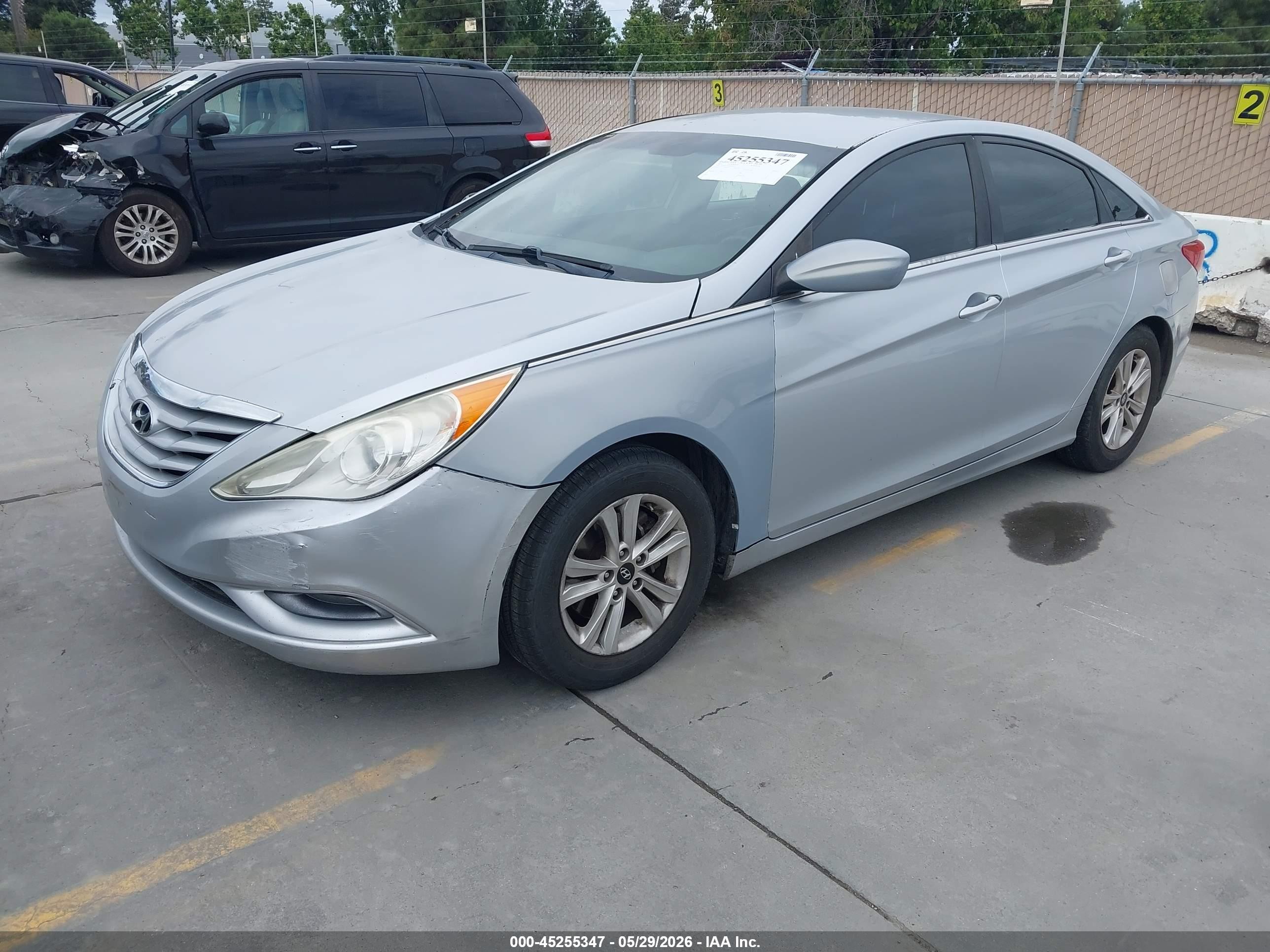 2012 Hyundai Sonata Gls Серый vin: 5NPEB4AC9CH381693