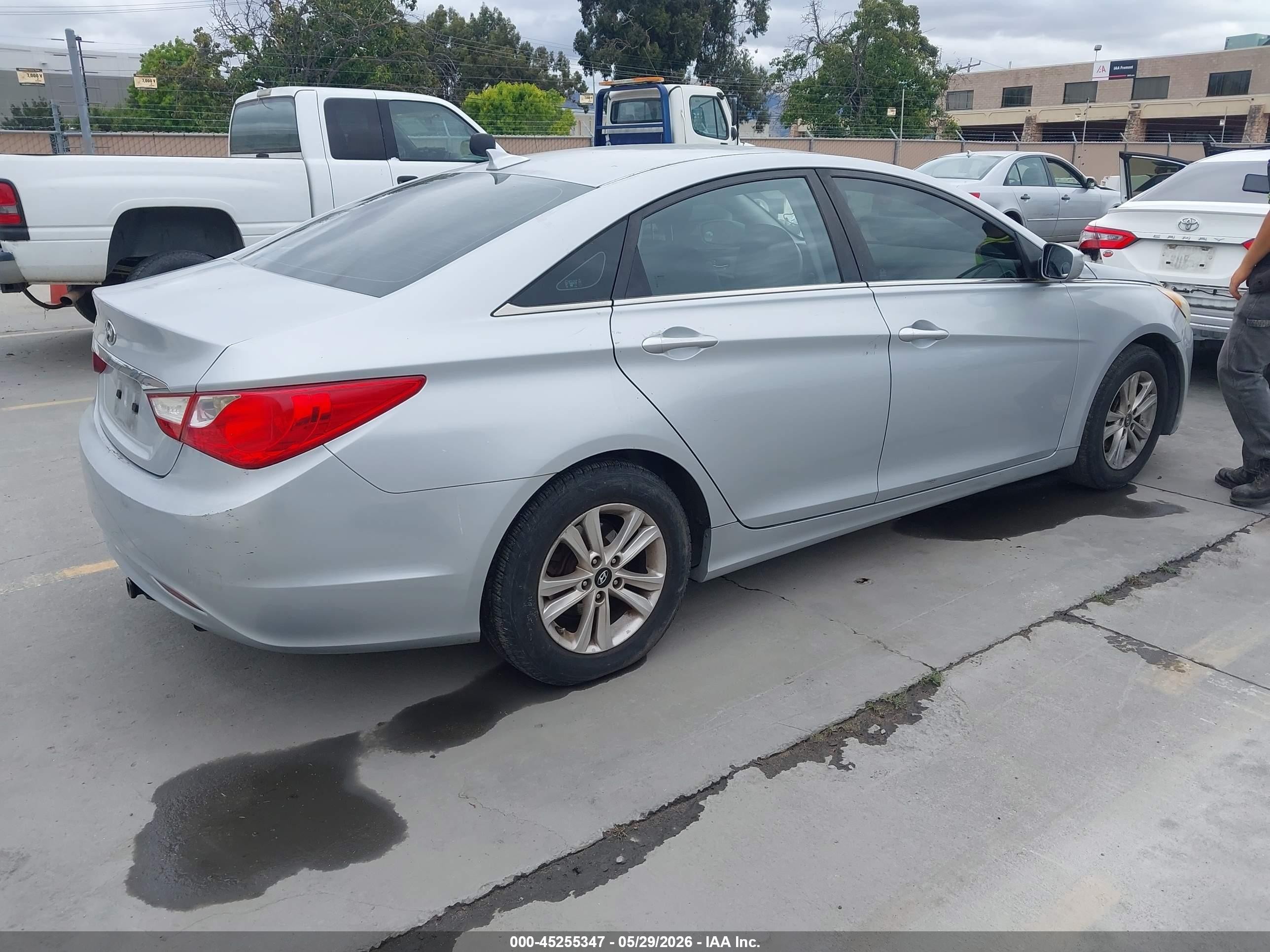2012 Hyundai Sonata Gls Серый vin: 5NPEB4AC9CH381693