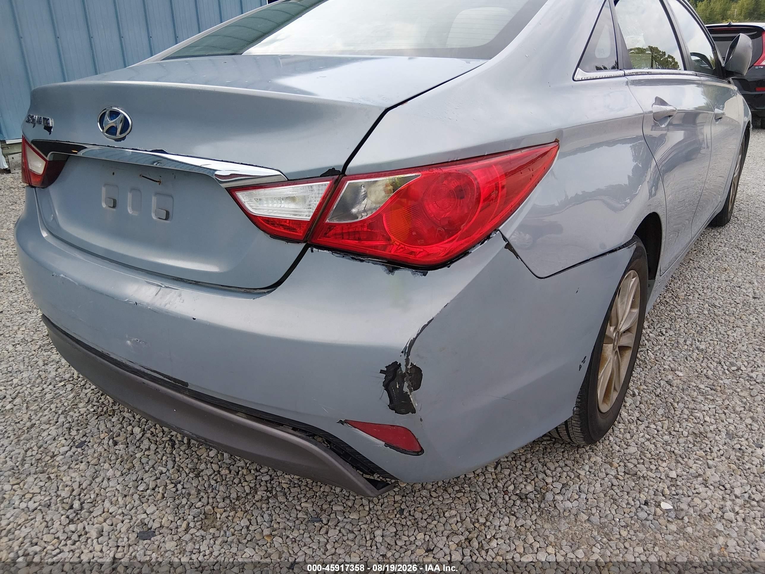 2012 Hyundai Sonata Gls Blue vin: 5NPEB4AC9CH387137