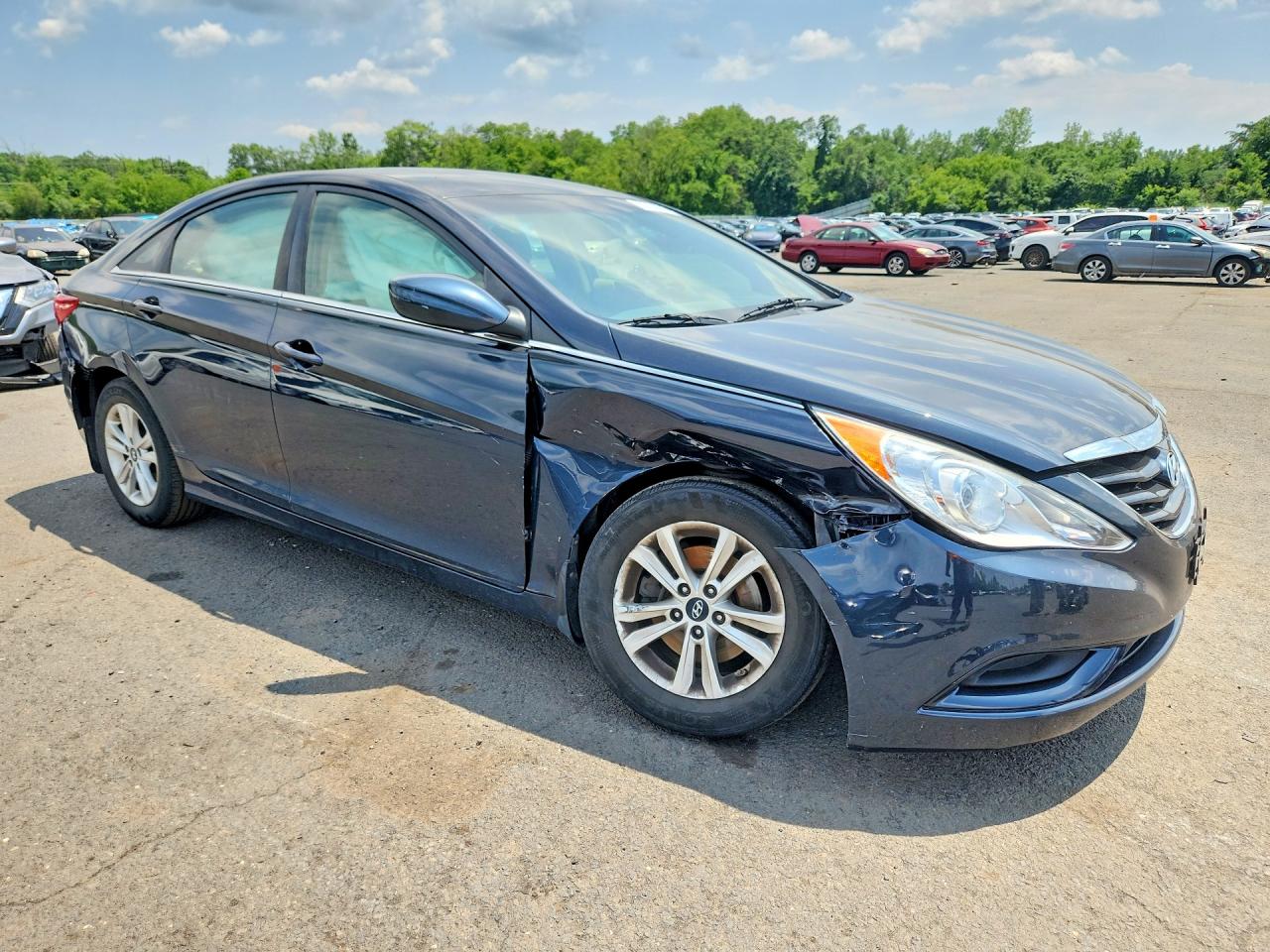 2012 Hyundai Sonata Gls Blue vin: 5NPEB4AC9CH400968