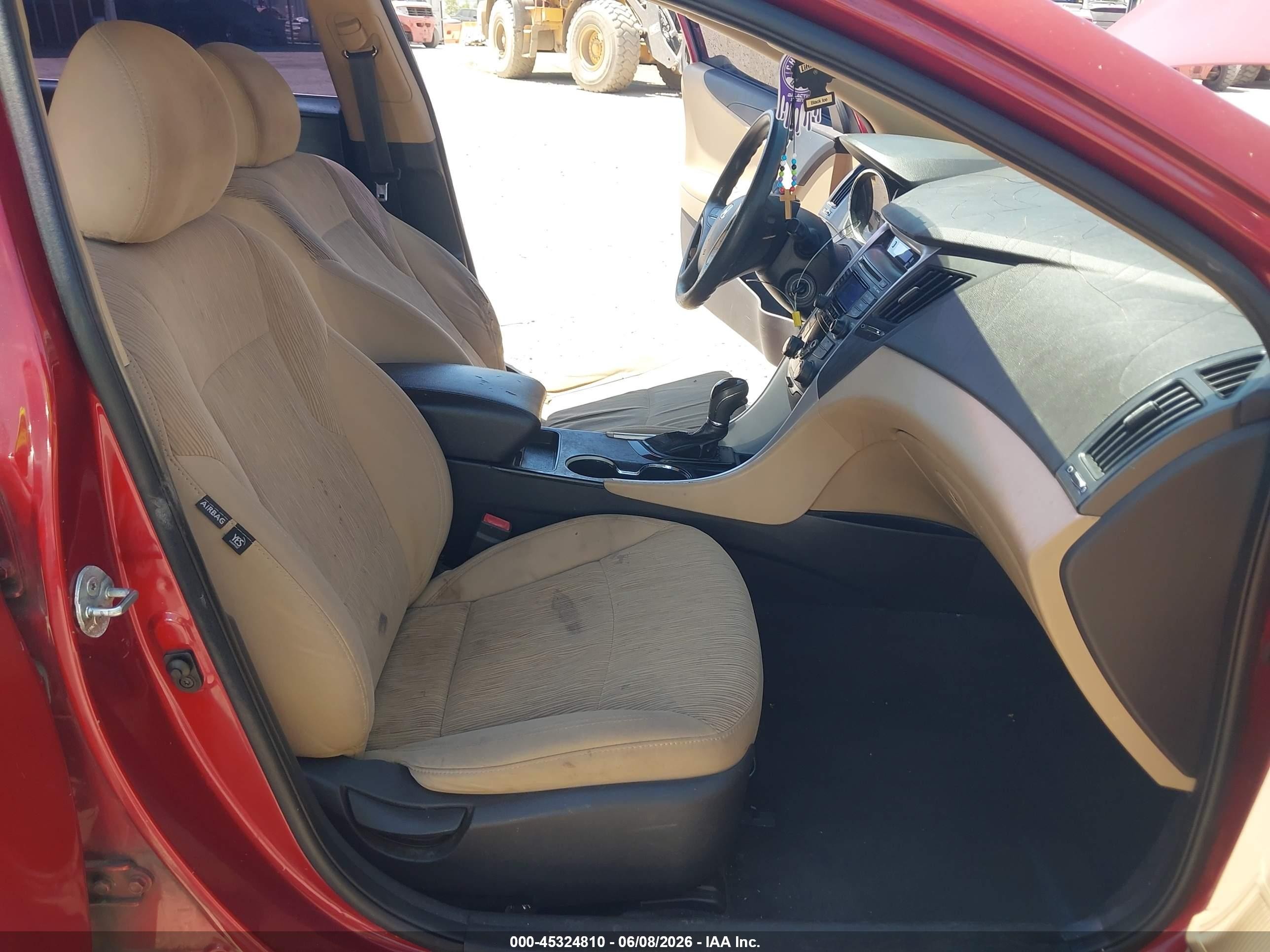 2012 Hyundai Sonata Gls Red vin: 5NPEB4AC9CH406592