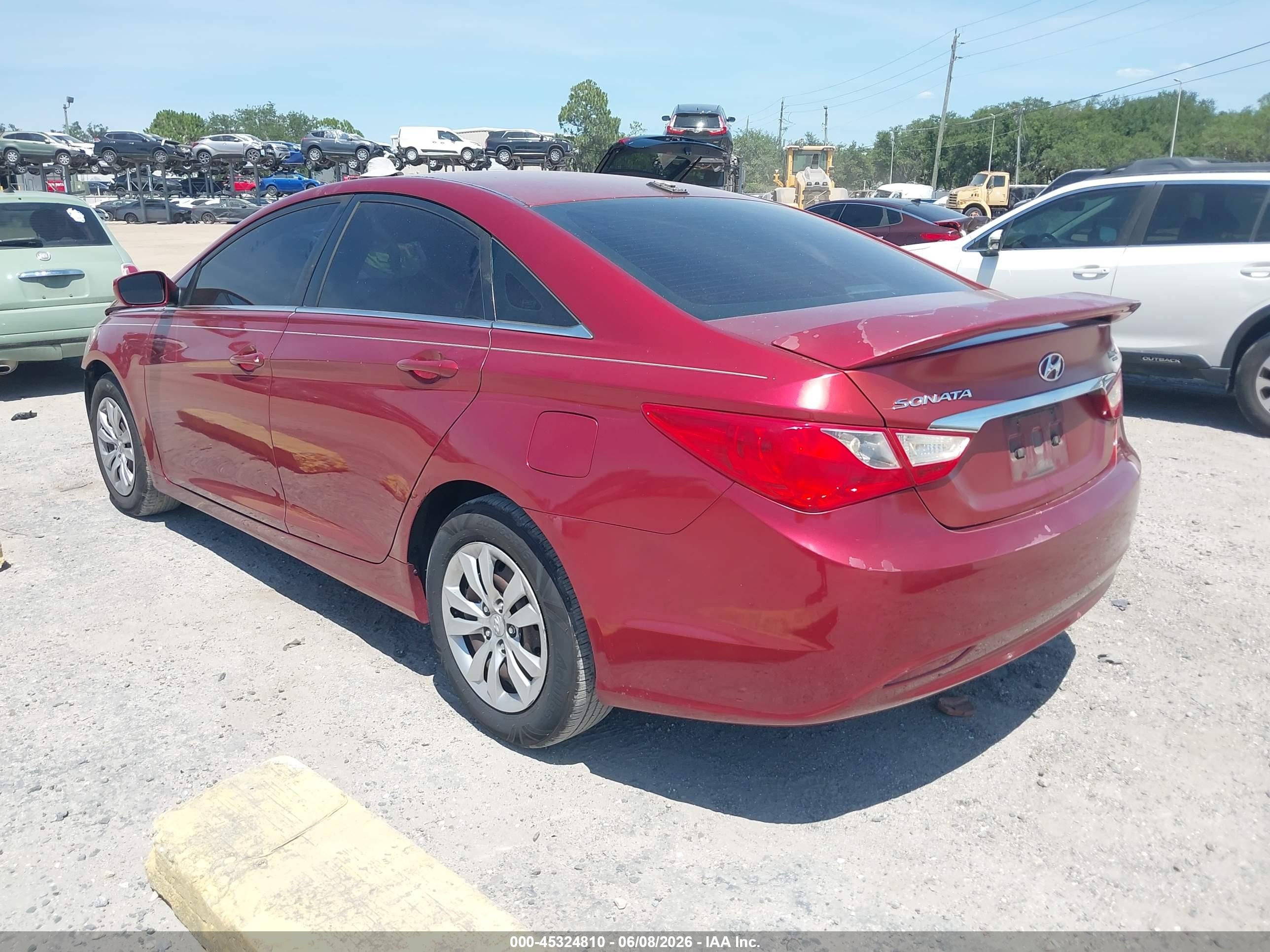 2012 Hyundai Sonata Gls Red vin: 5NPEB4AC9CH406592