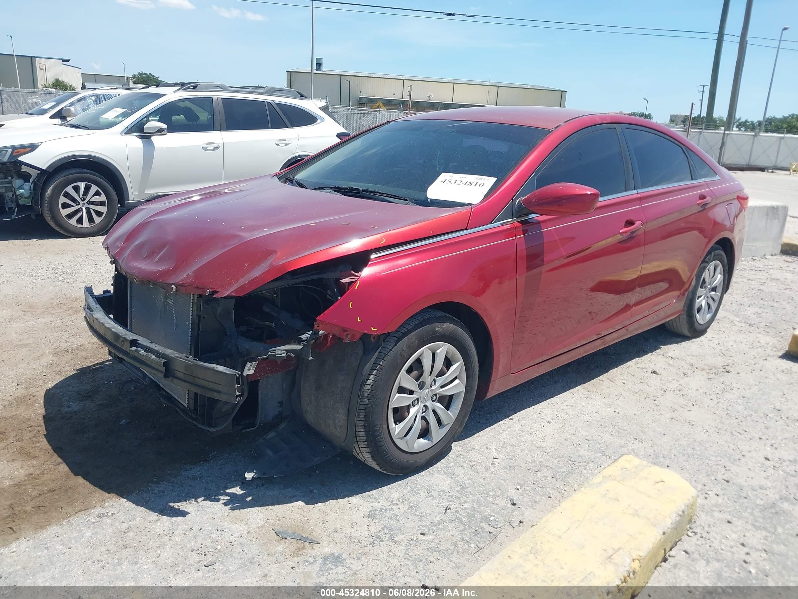 2012 Hyundai Sonata Gls Red vin: 5NPEB4AC9CH406592