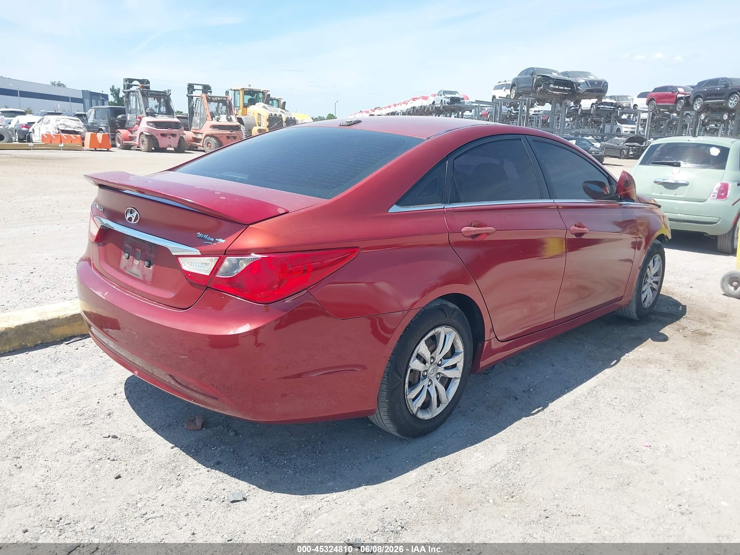 2012 Hyundai Sonata Gls Red vin: 5NPEB4AC9CH406592