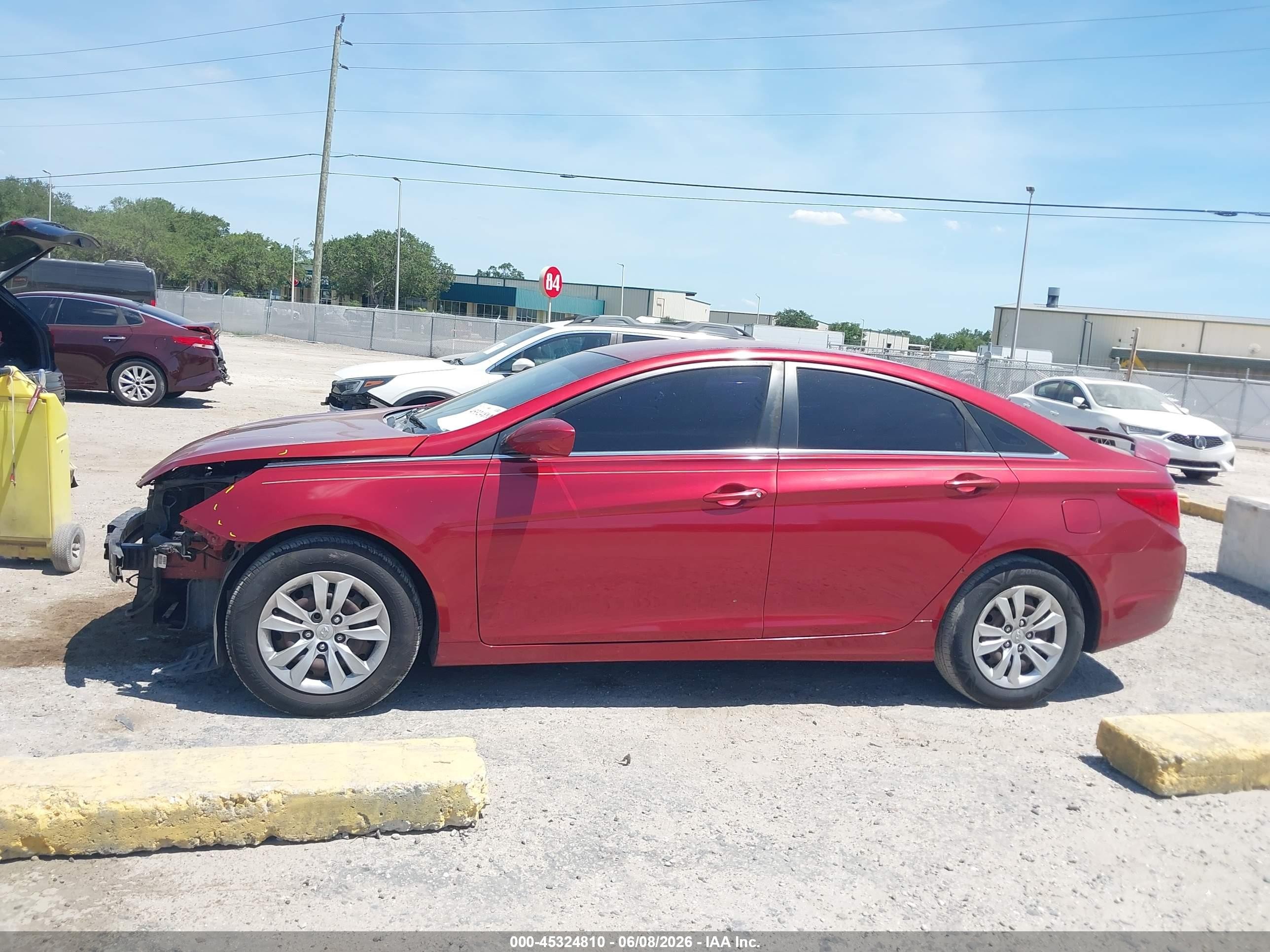 2012 Hyundai Sonata Gls Red vin: 5NPEB4AC9CH406592