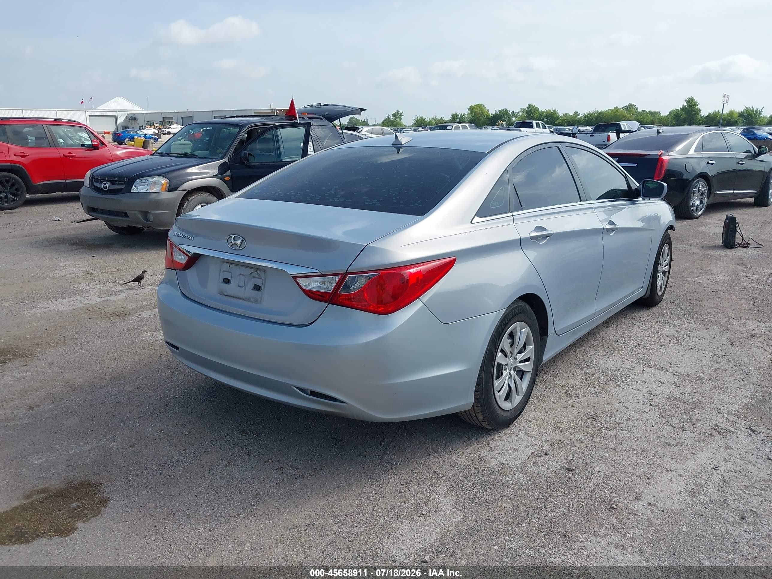 2012 Hyundai Sonata Gls Silver vin: 5NPEB4AC9CH407659