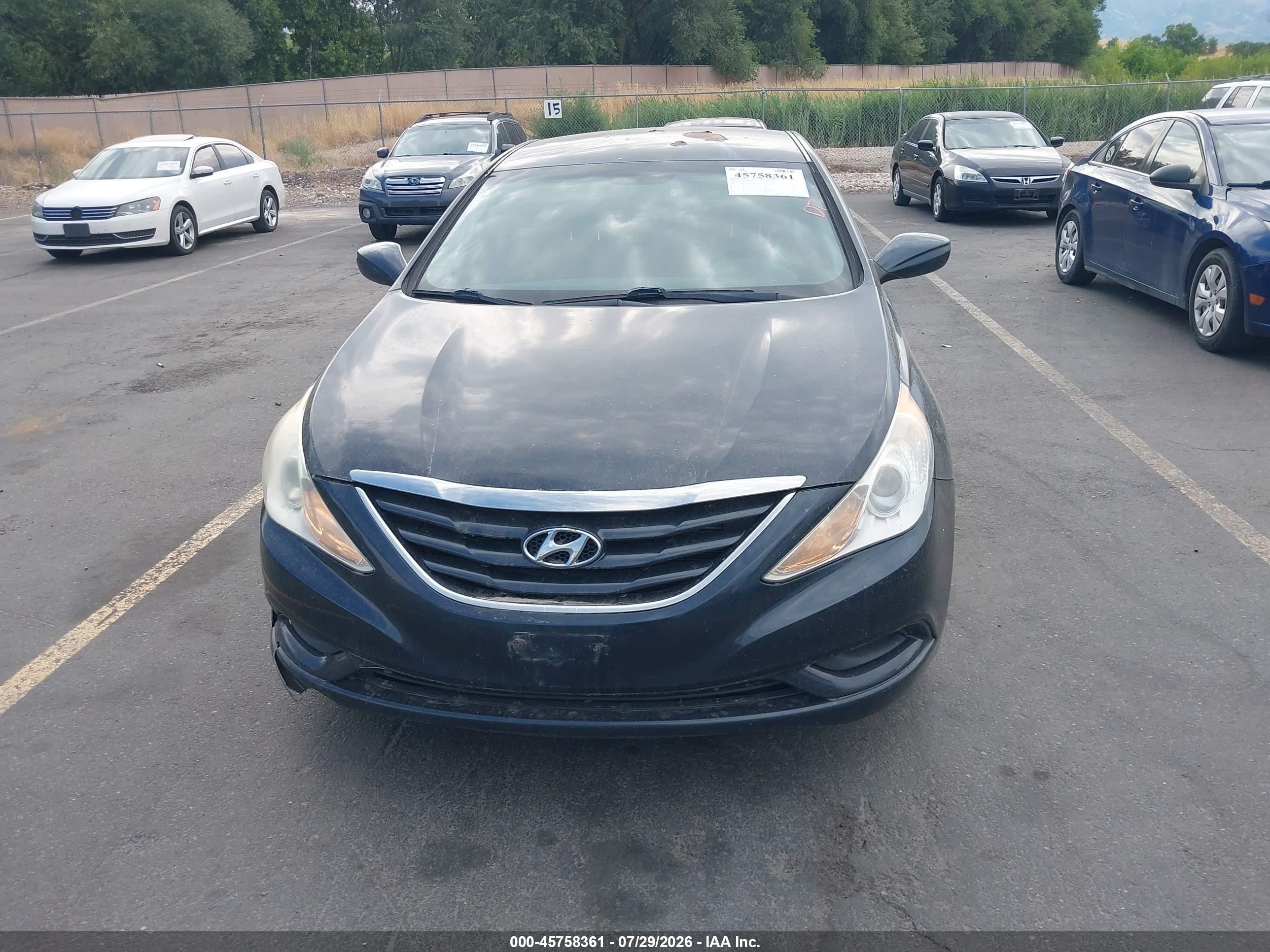 2012 Hyundai Sonata Gls Синий vin: 5NPEB4AC9CH420654