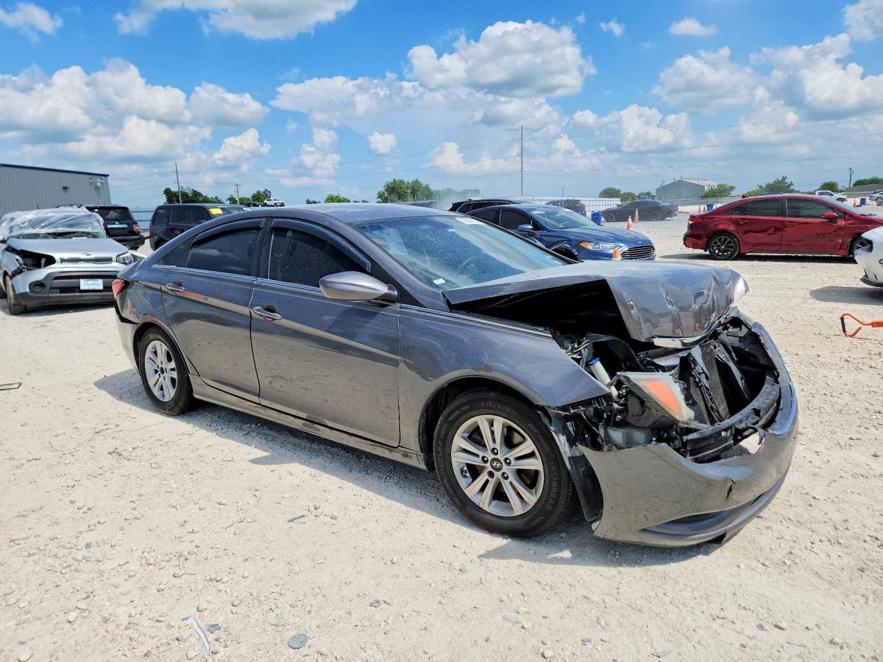 2012 Hyundai Sonata Gls Gray vin: 5NPEB4AC9CH421495