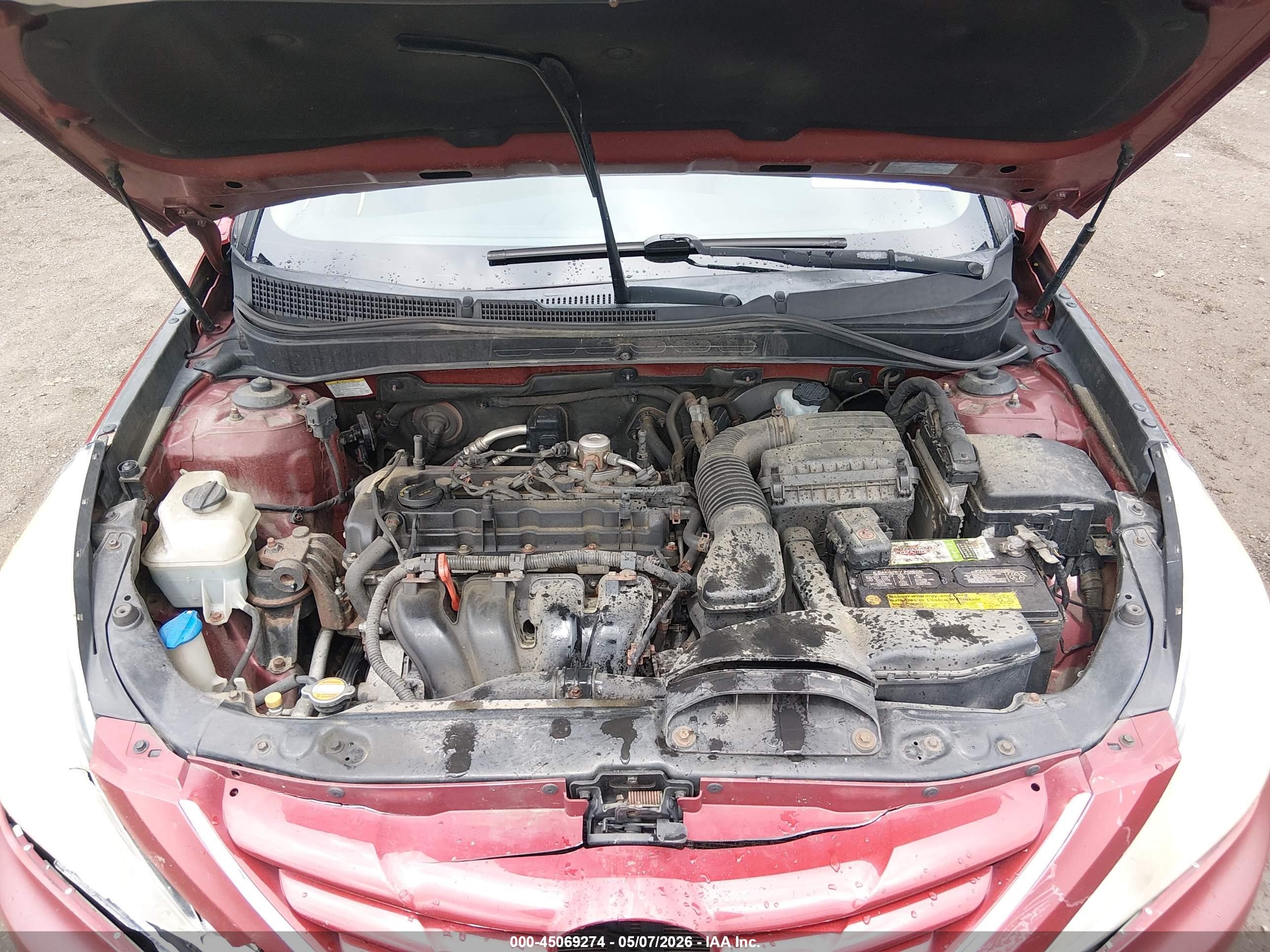 2012 Hyundai Sonata Gls Red vin: 5NPEB4AC9CH423411
