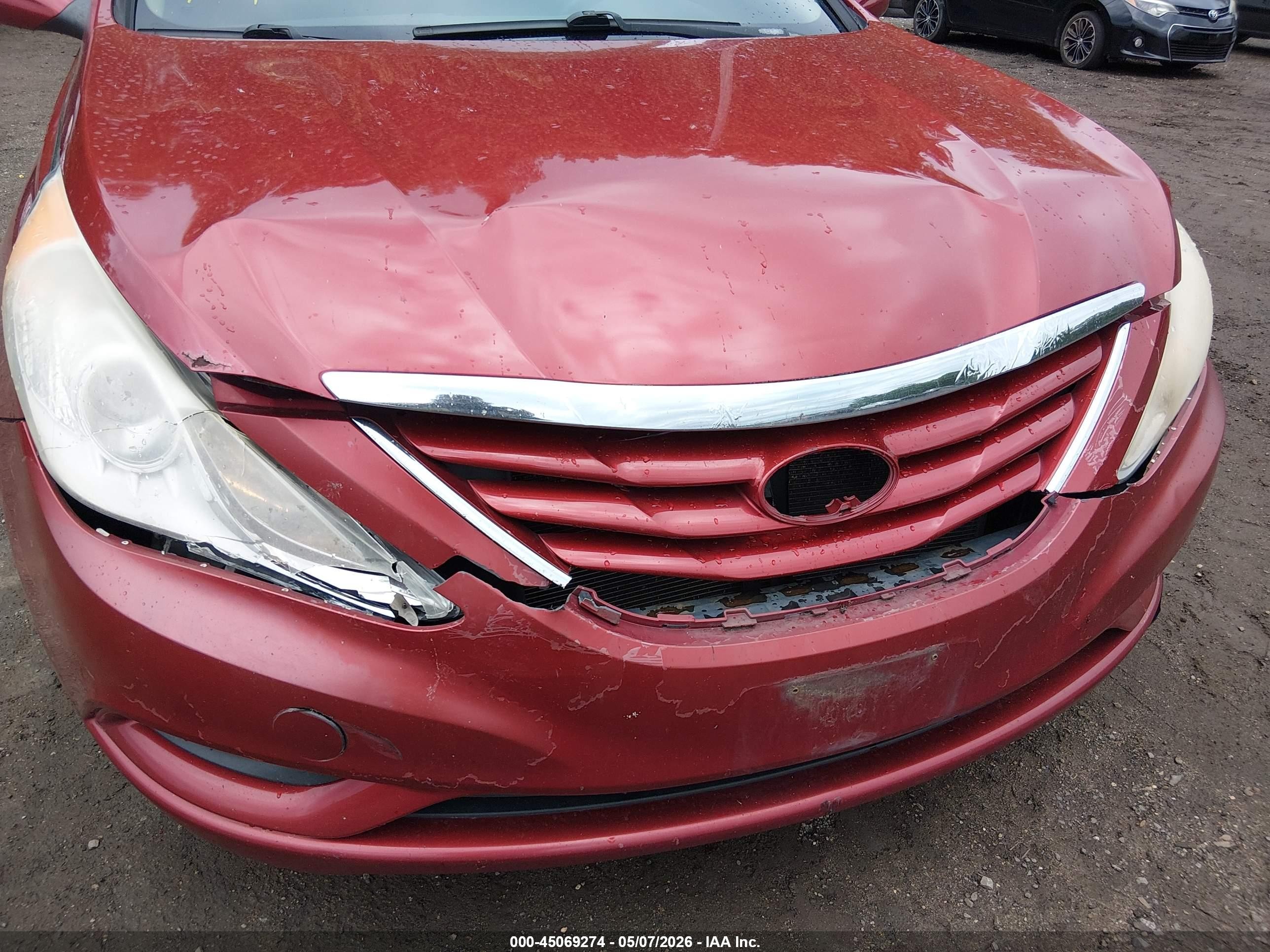 2012 Hyundai Sonata Gls Red vin: 5NPEB4AC9CH423411