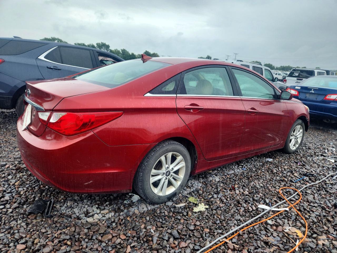 2012 Hyundai Sonata Gls Red vin: 5NPEB4AC9CH423585