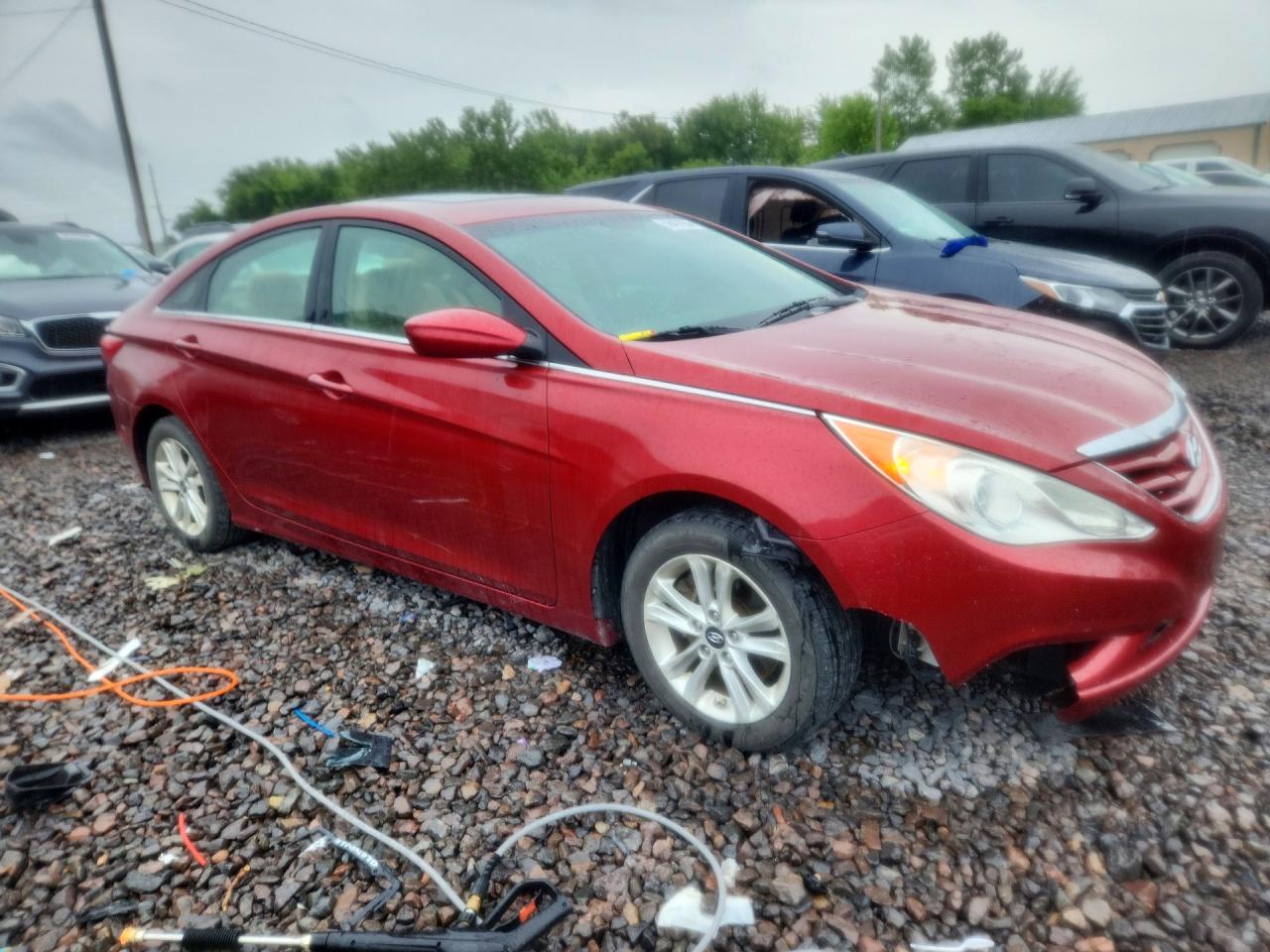 2012 Hyundai Sonata Gls Red vin: 5NPEB4AC9CH423585
