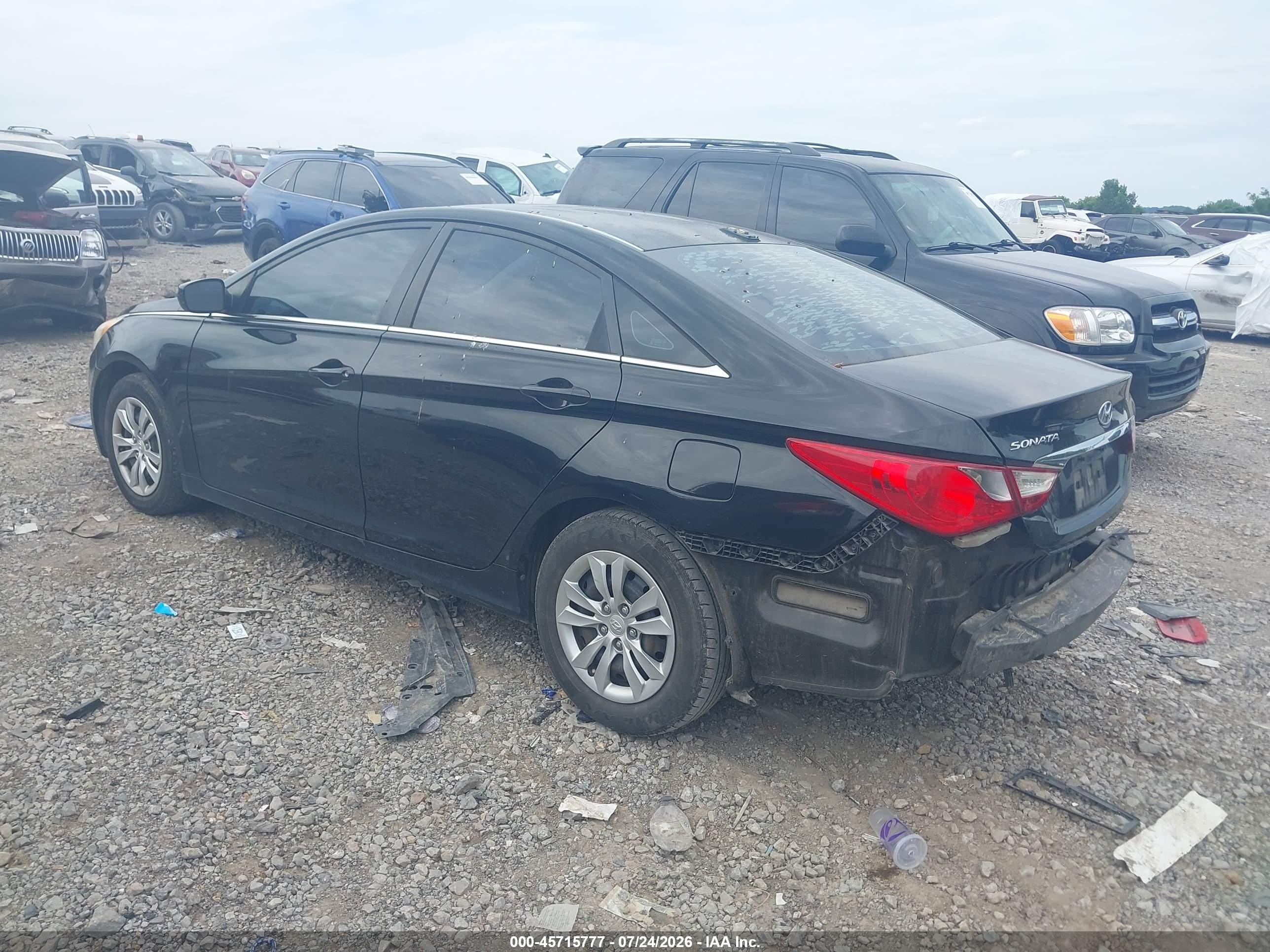 2012 Hyundai Sonata Gls Black vin: 5NPEB4AC9CH444145