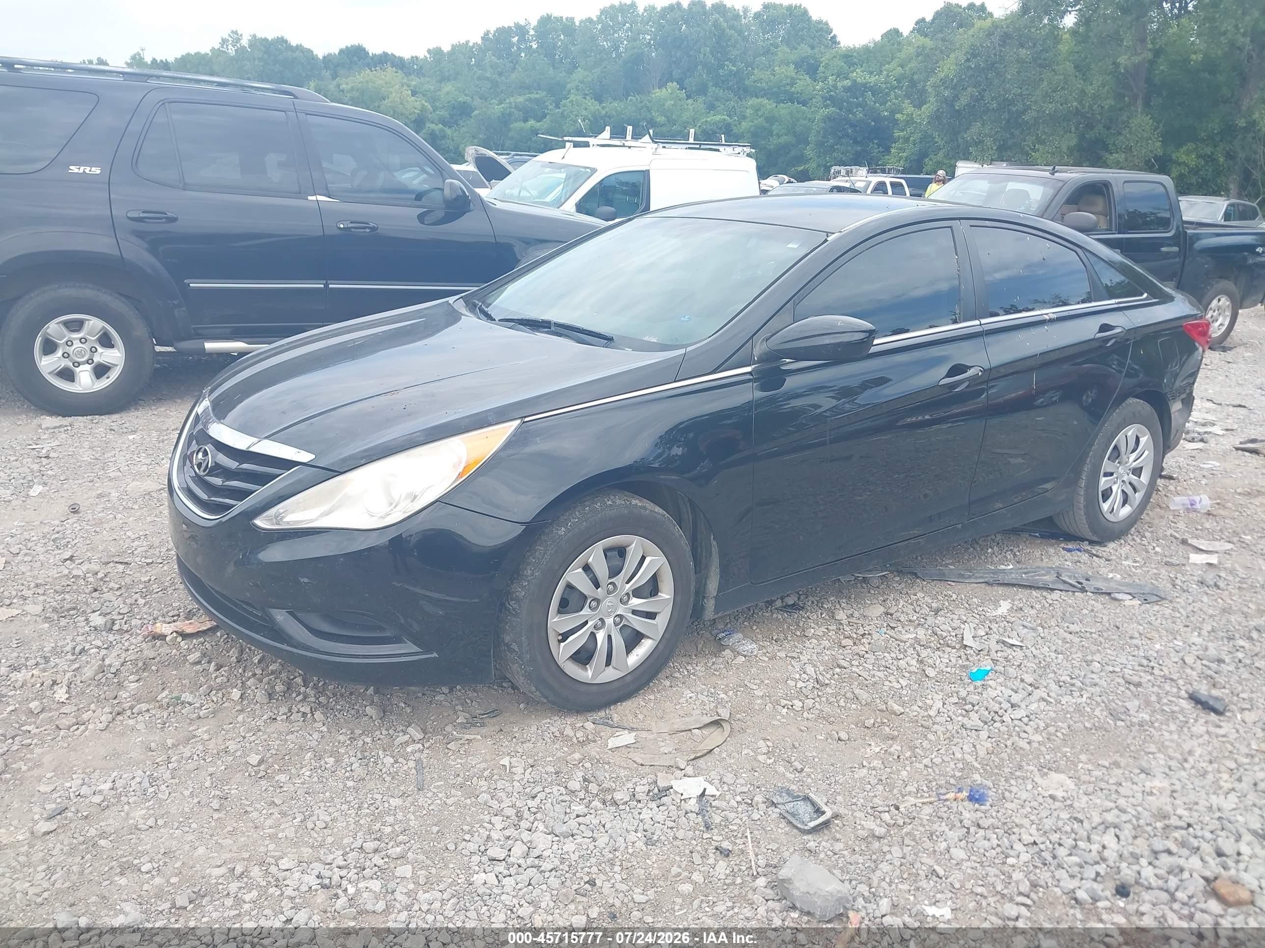 2012 Hyundai Sonata Gls Black vin: 5NPEB4AC9CH444145