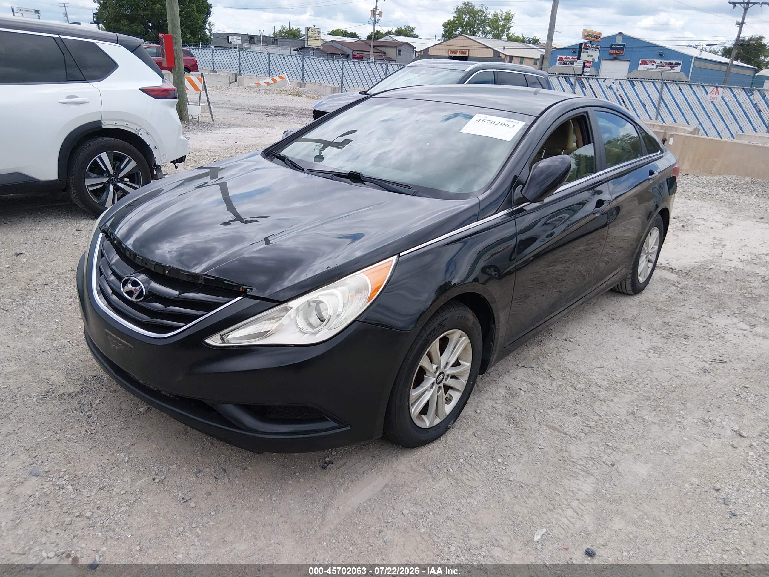 2012 Hyundai Sonata Gls Black vin: 5NPEB4AC9CH444162