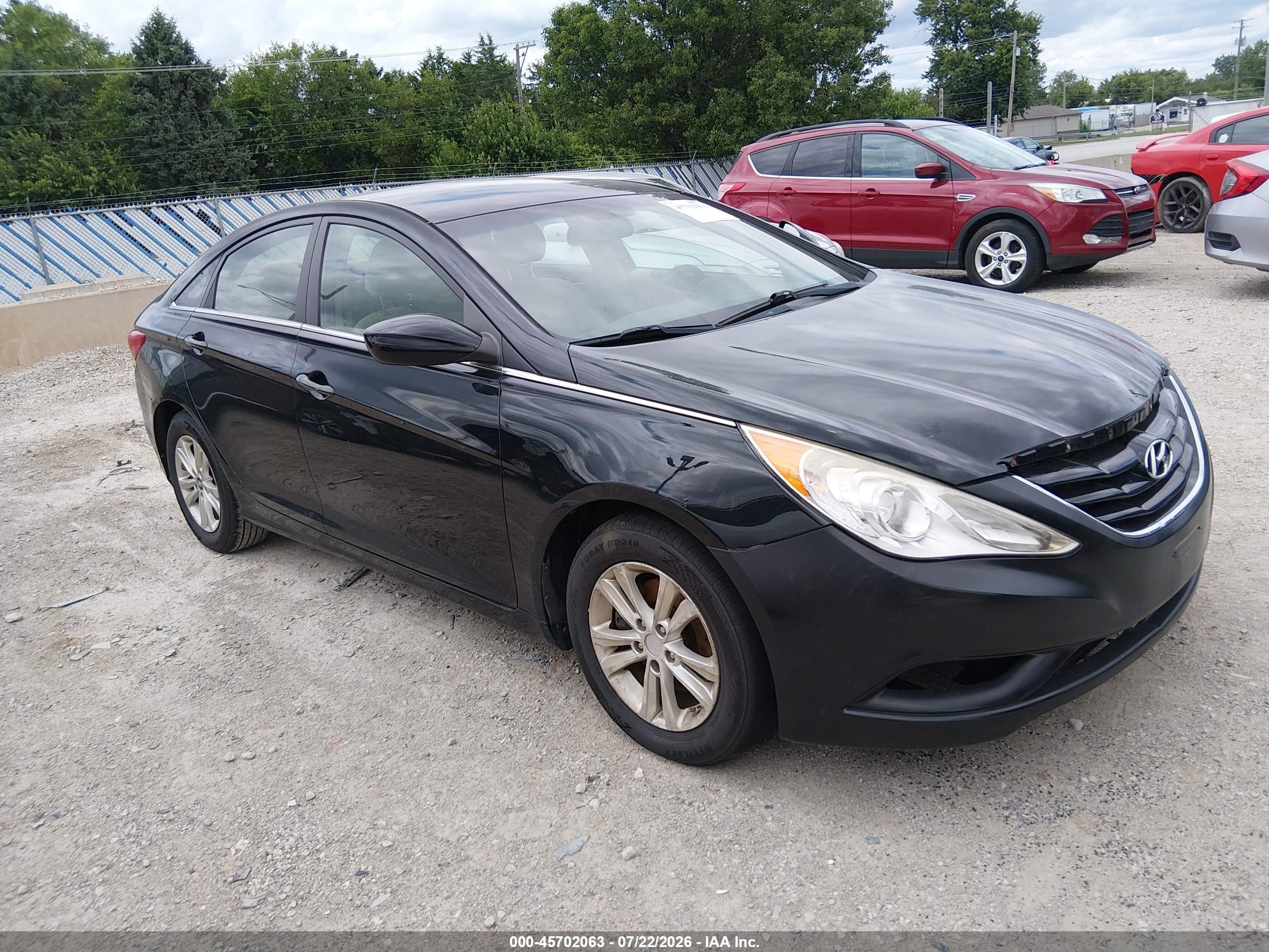 2012 Hyundai Sonata Gls Black vin: 5NPEB4AC9CH444162