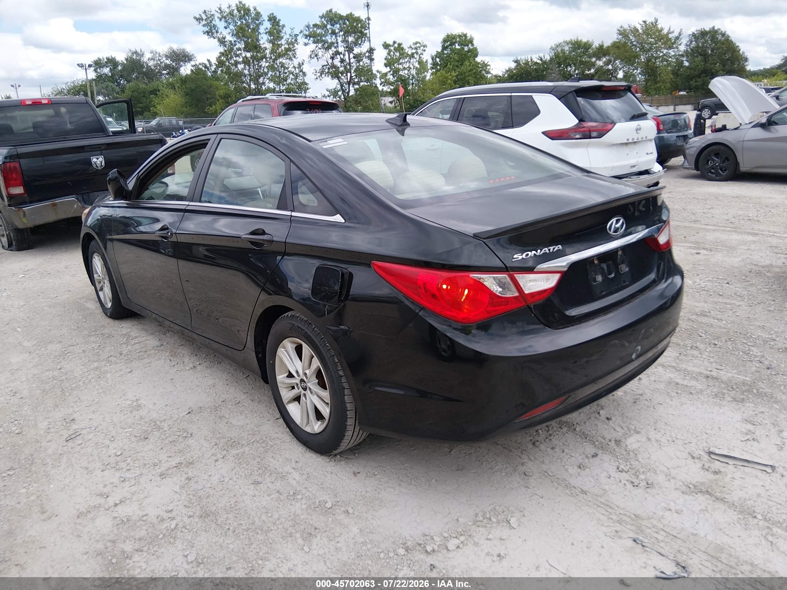 2012 Hyundai Sonata Gls Black vin: 5NPEB4AC9CH444162