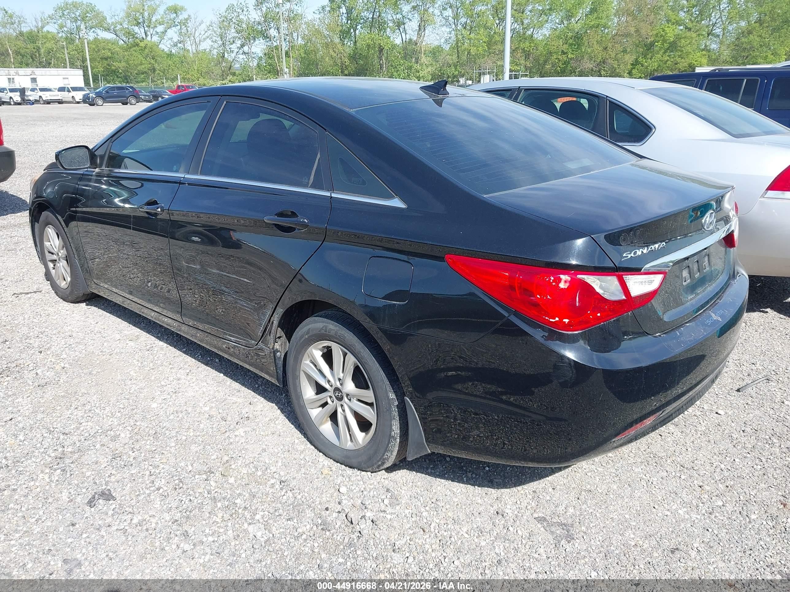 2012 Hyundai Sonata Gls Black vin: 5NPEB4AC9CH446350