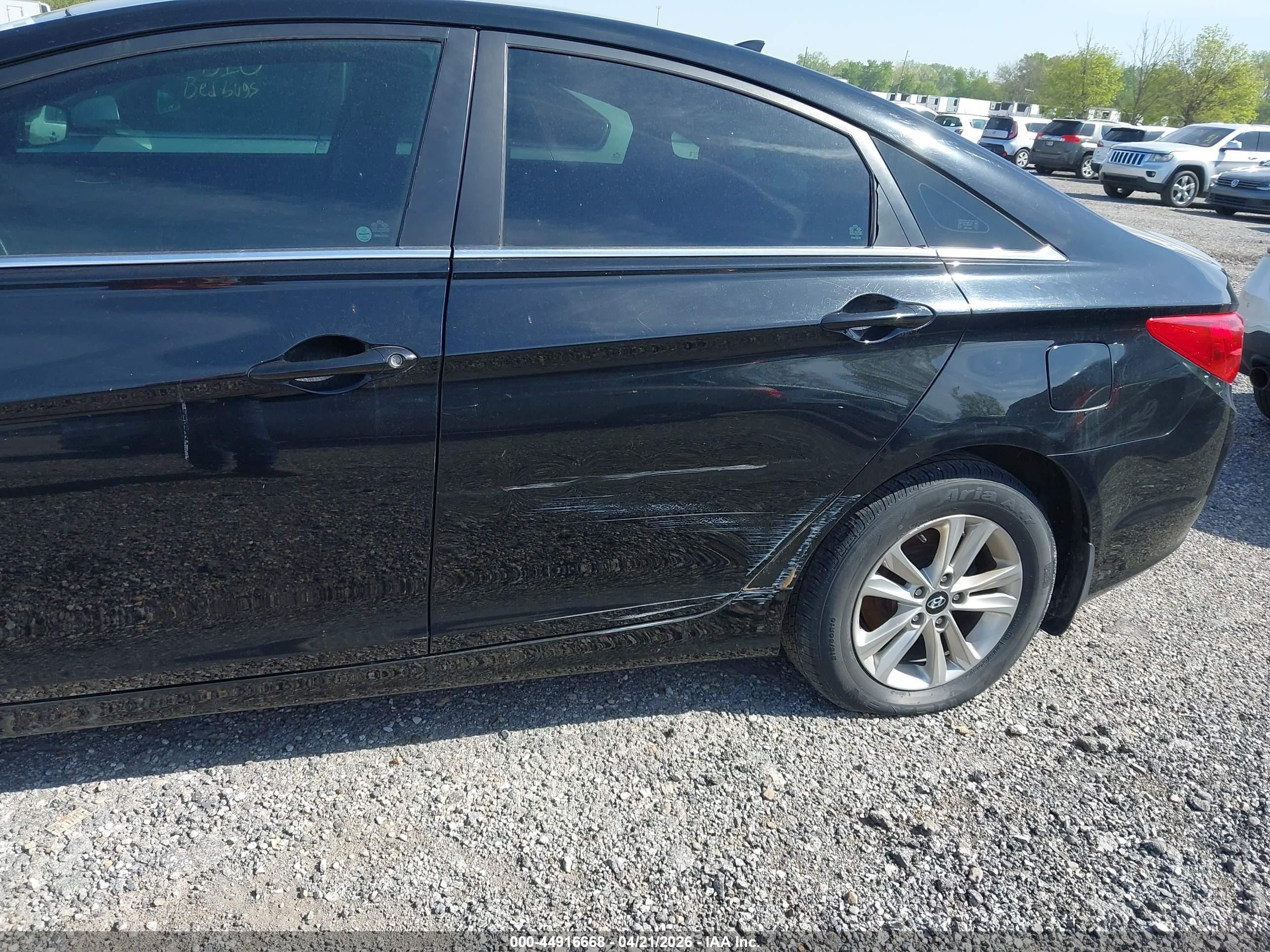 2012 Hyundai Sonata Gls Black vin: 5NPEB4AC9CH446350