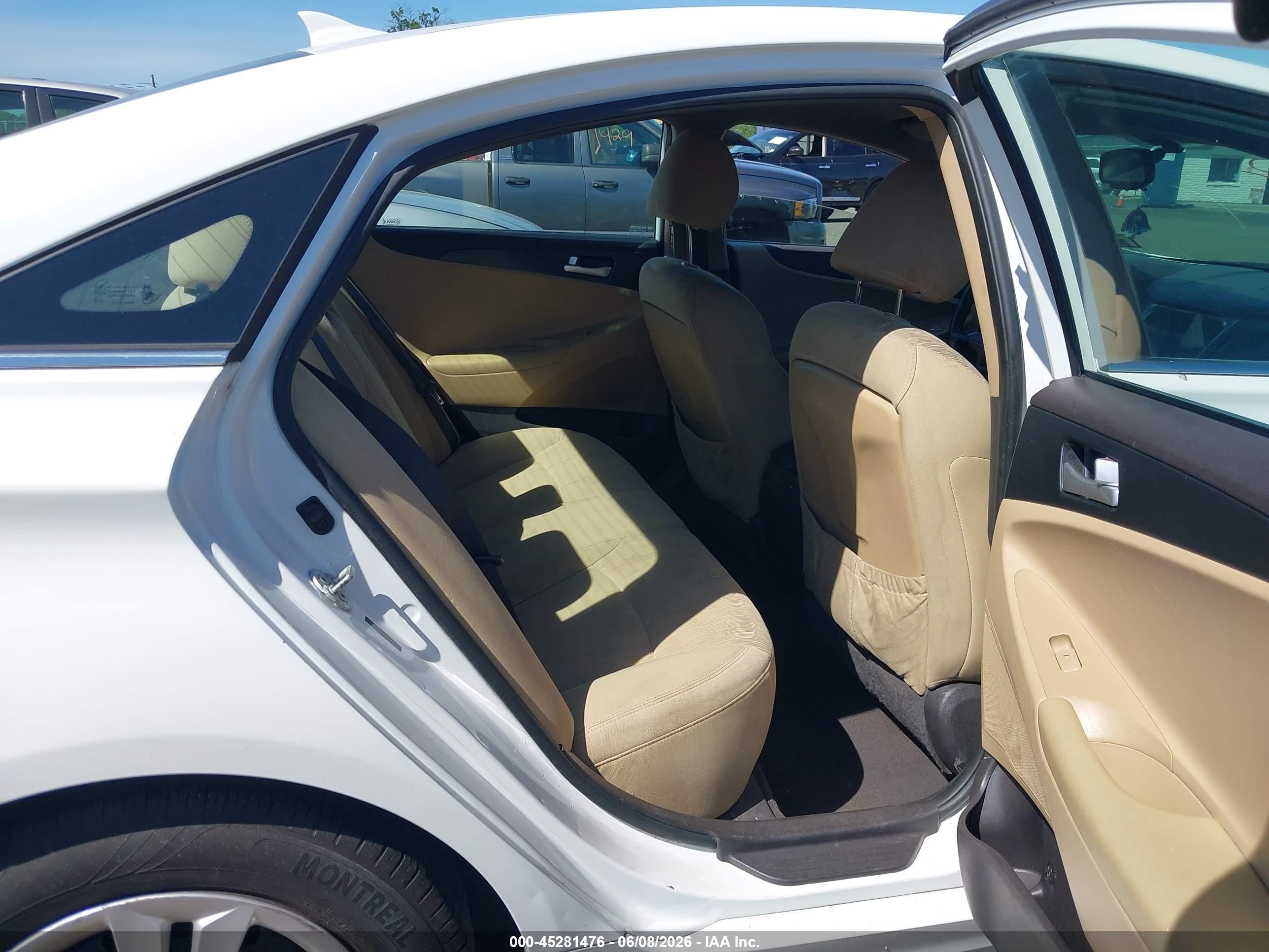 2012 Hyundai Sonata Gls Белый vin: 5NPEB4AC9CH456120