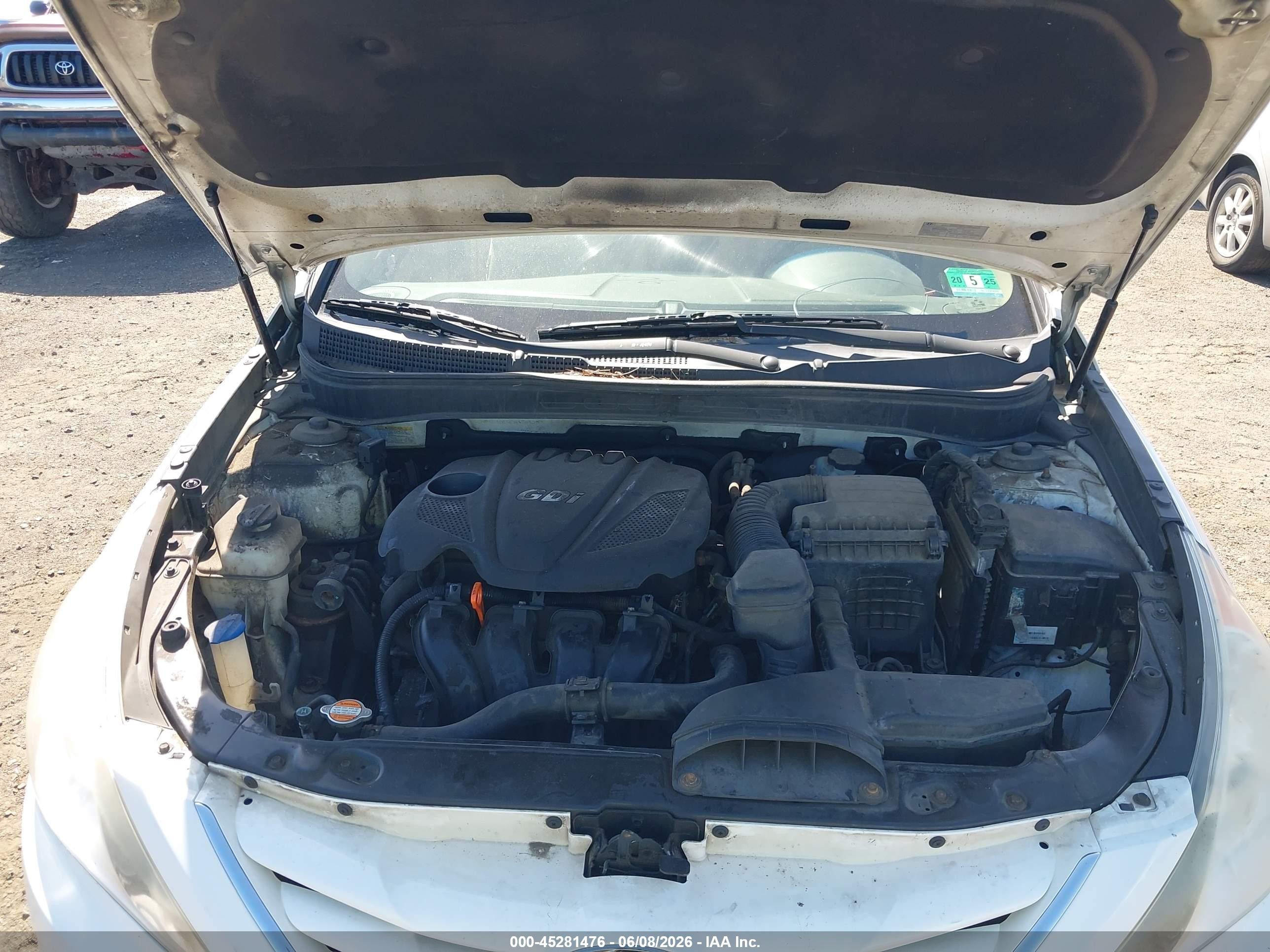 2012 Hyundai Sonata Gls Белый vin: 5NPEB4AC9CH456120