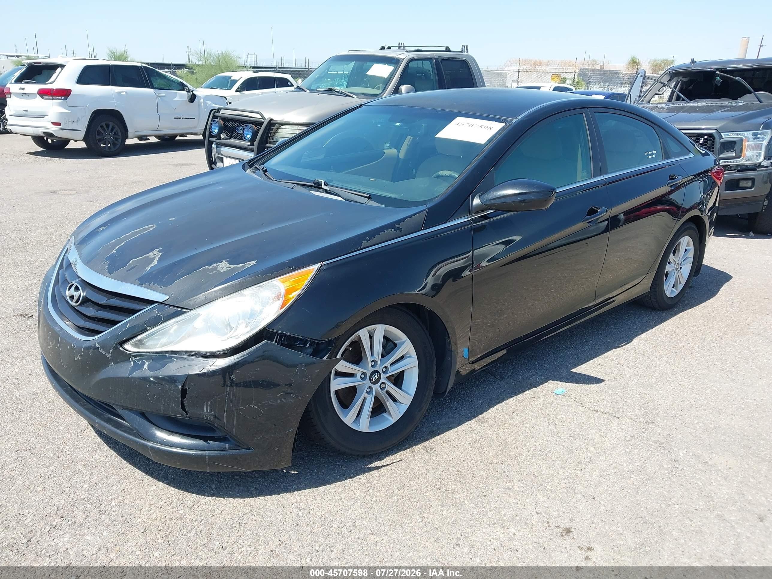 2012 Hyundai Sonata Gls Black vin: 5NPEB4AC9CH459681