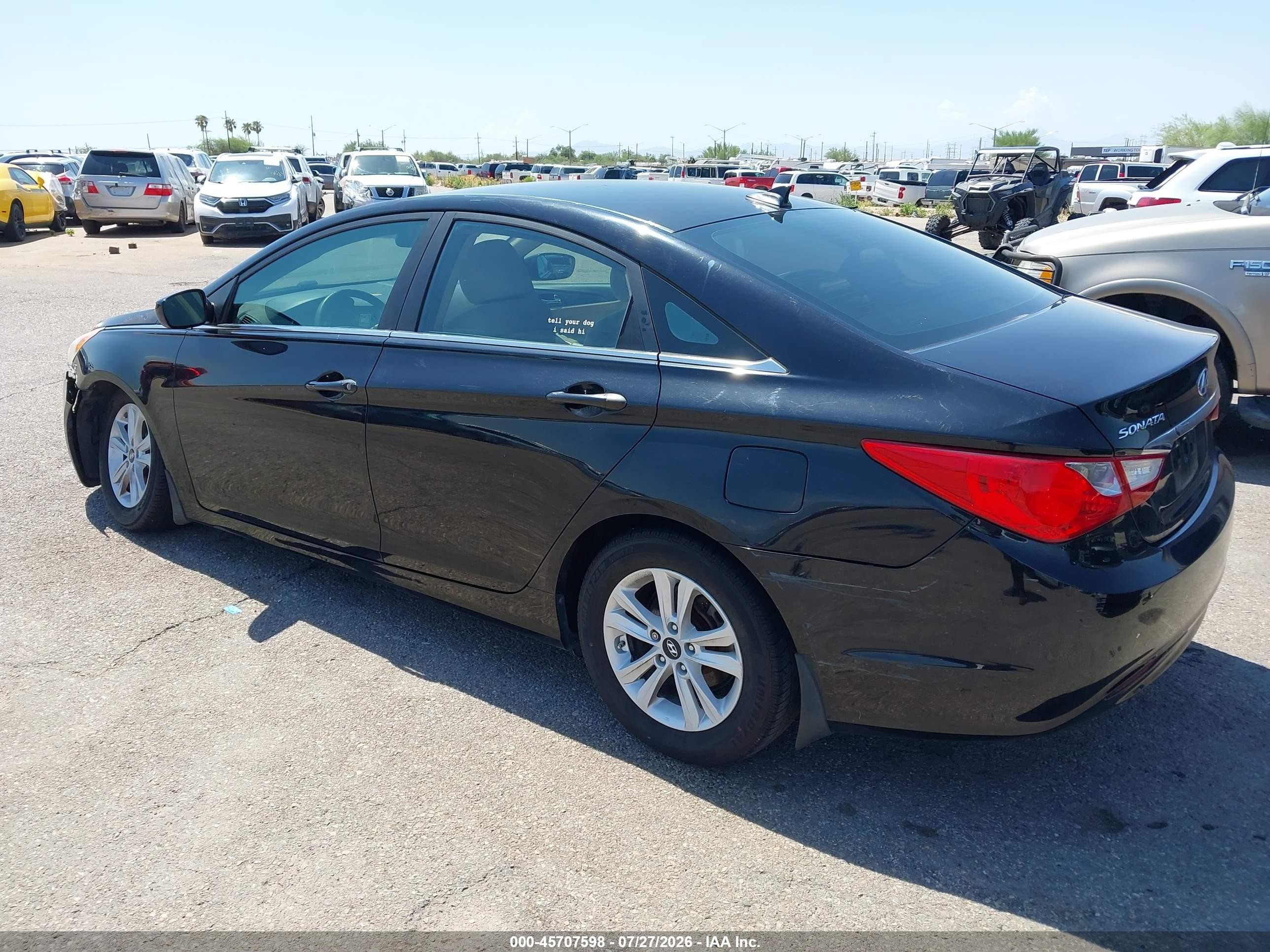 2012 Hyundai Sonata Gls Black vin: 5NPEB4AC9CH459681