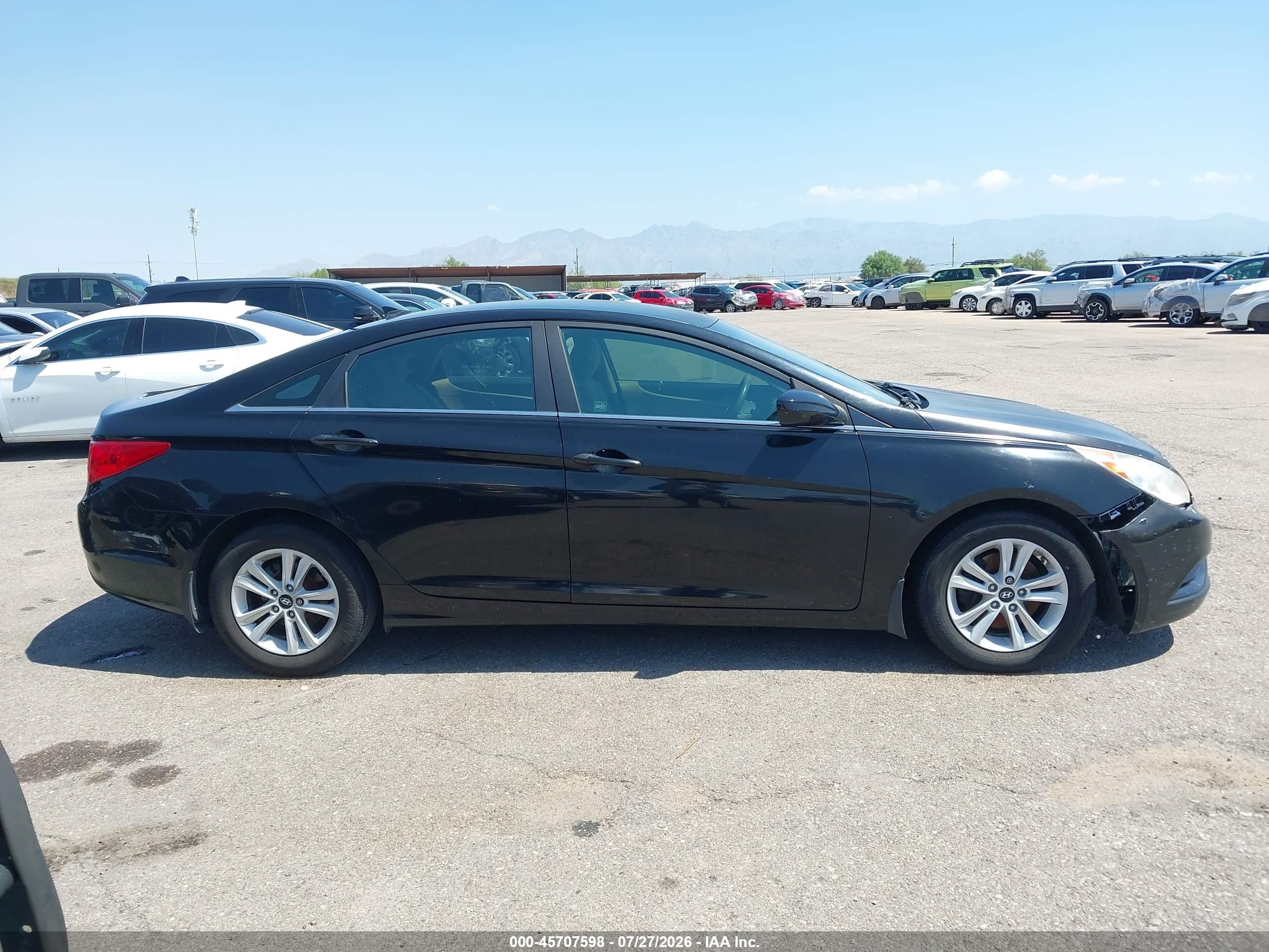 2012 Hyundai Sonata Gls Black vin: 5NPEB4AC9CH459681