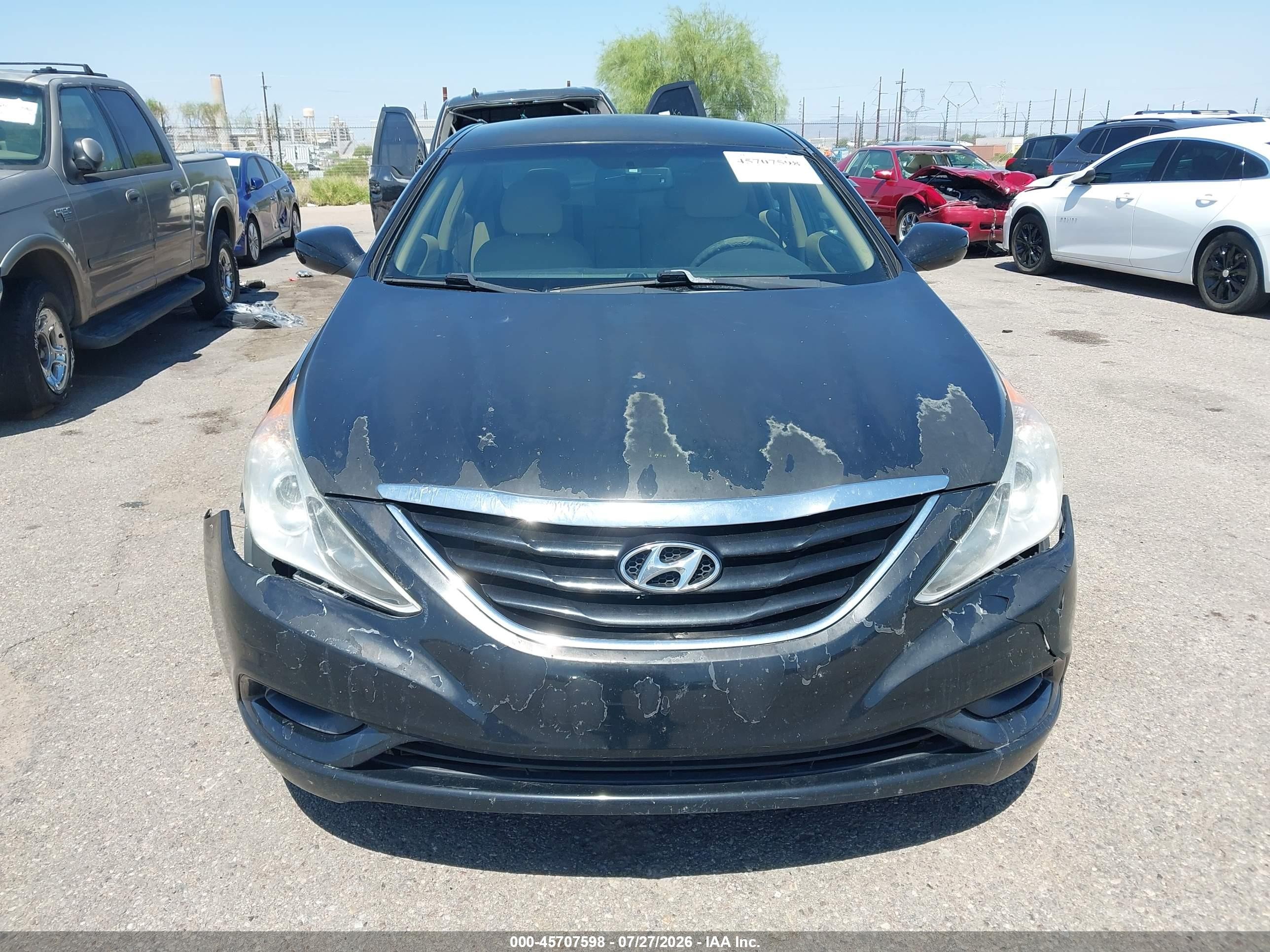 2012 Hyundai Sonata Gls Black vin: 5NPEB4AC9CH459681