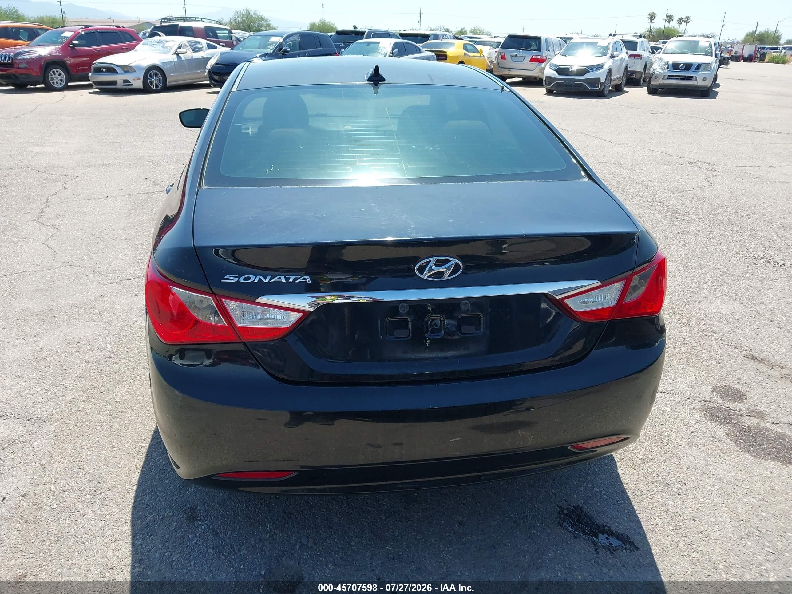 2012 Hyundai Sonata Gls Black vin: 5NPEB4AC9CH459681