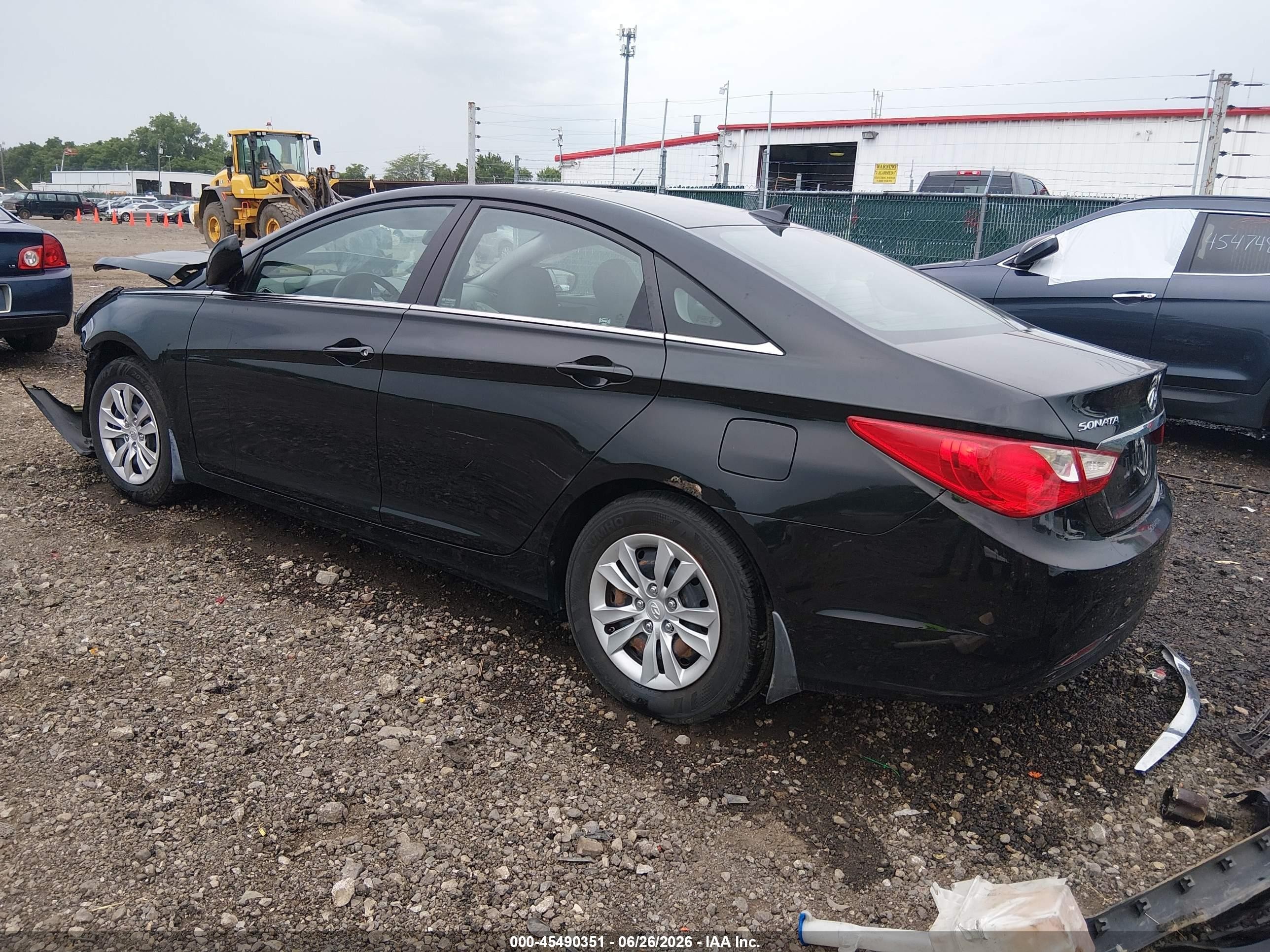 2012 Hyundai Sonata Gls Black vin: 5NPEB4AC9CH461950
