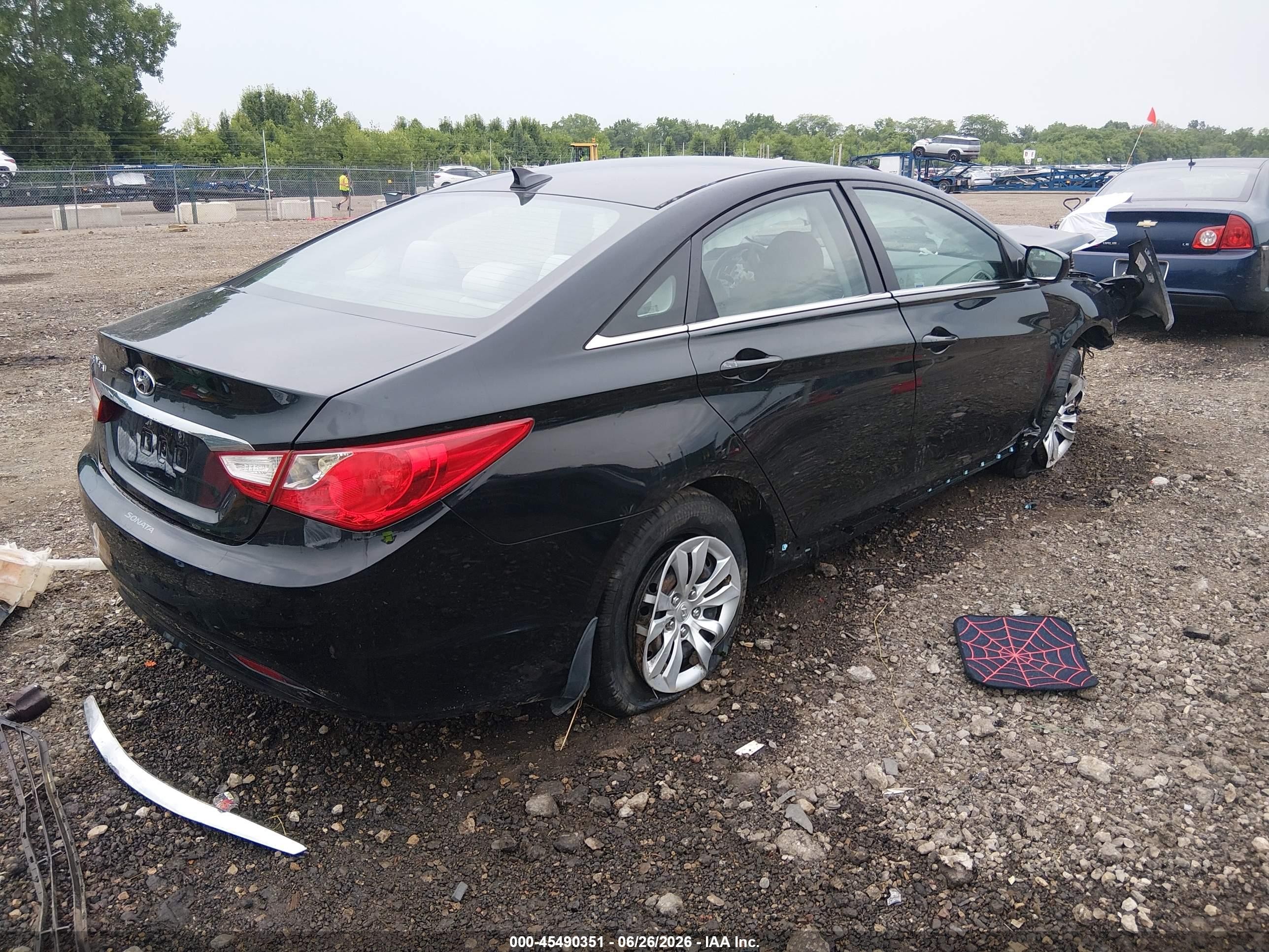 2012 Hyundai Sonata Gls Black vin: 5NPEB4AC9CH461950